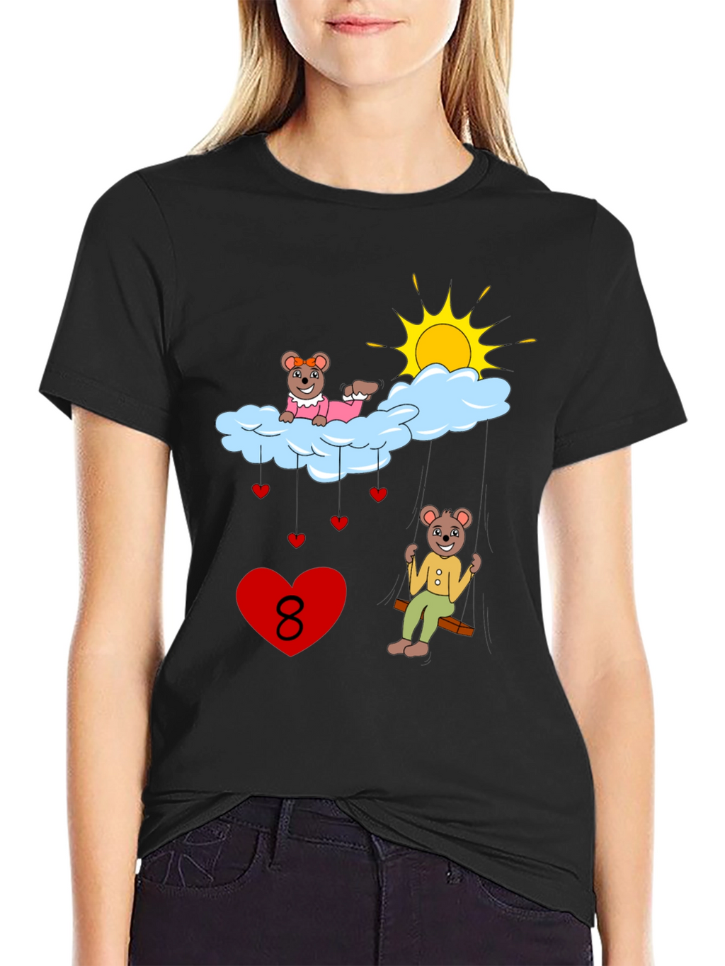 Beary Cute Number 8 T-Shirt