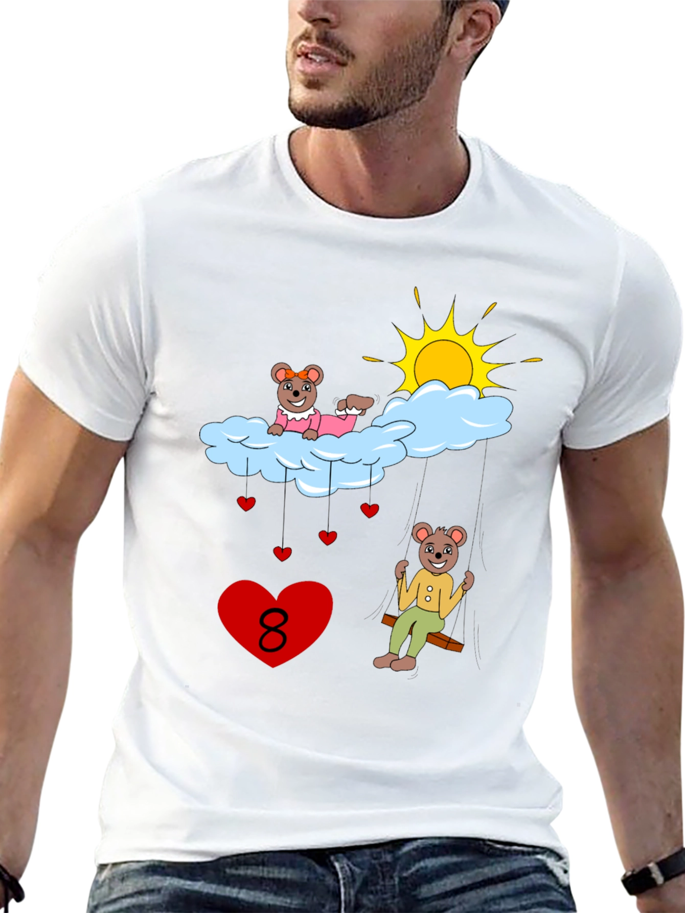 Beary Cute Number 8 T-Shirt