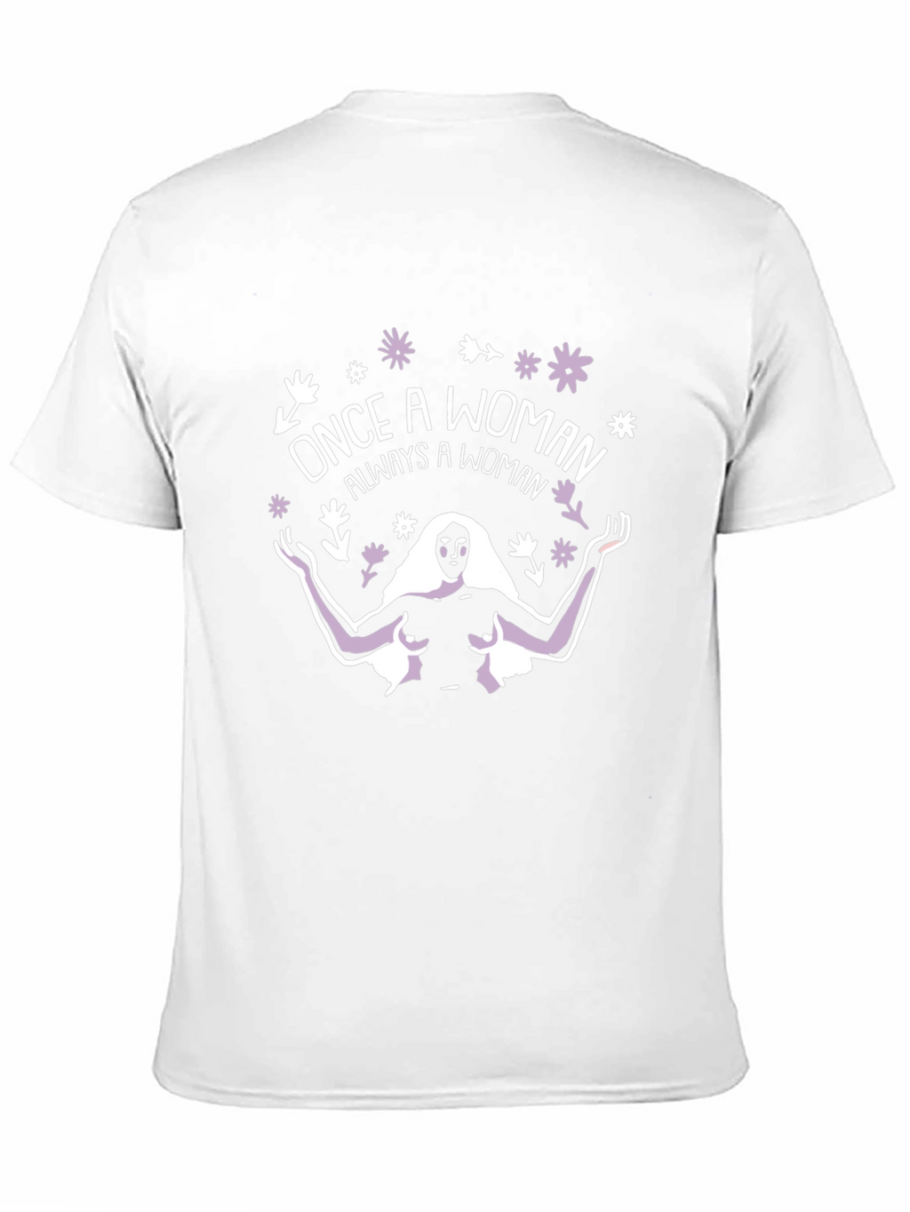 Once a Woman T-Shirt - Black Cotton Graphic Tee