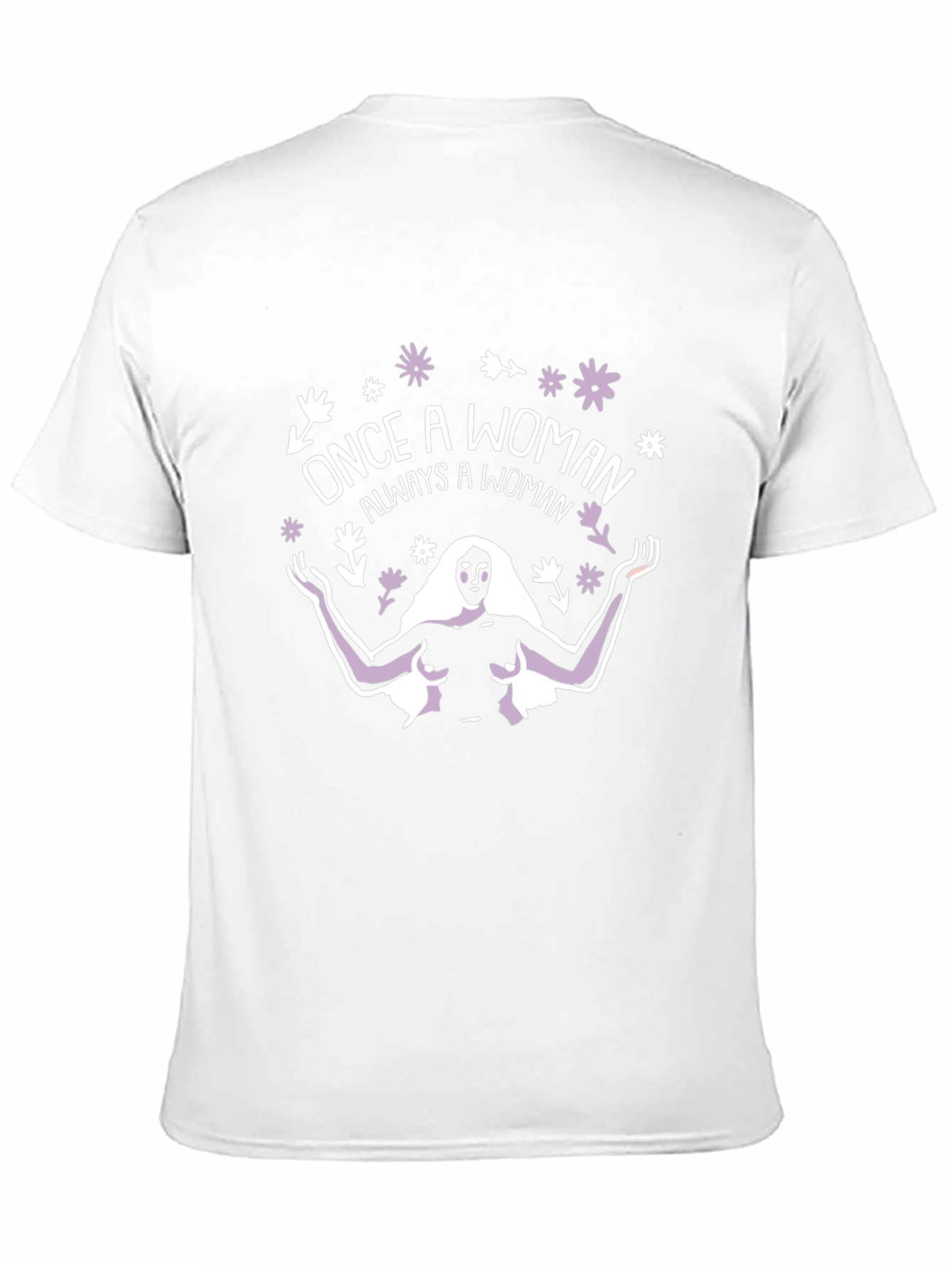 Once a Woman T-Shirt - Black Cotton Graphic Tee