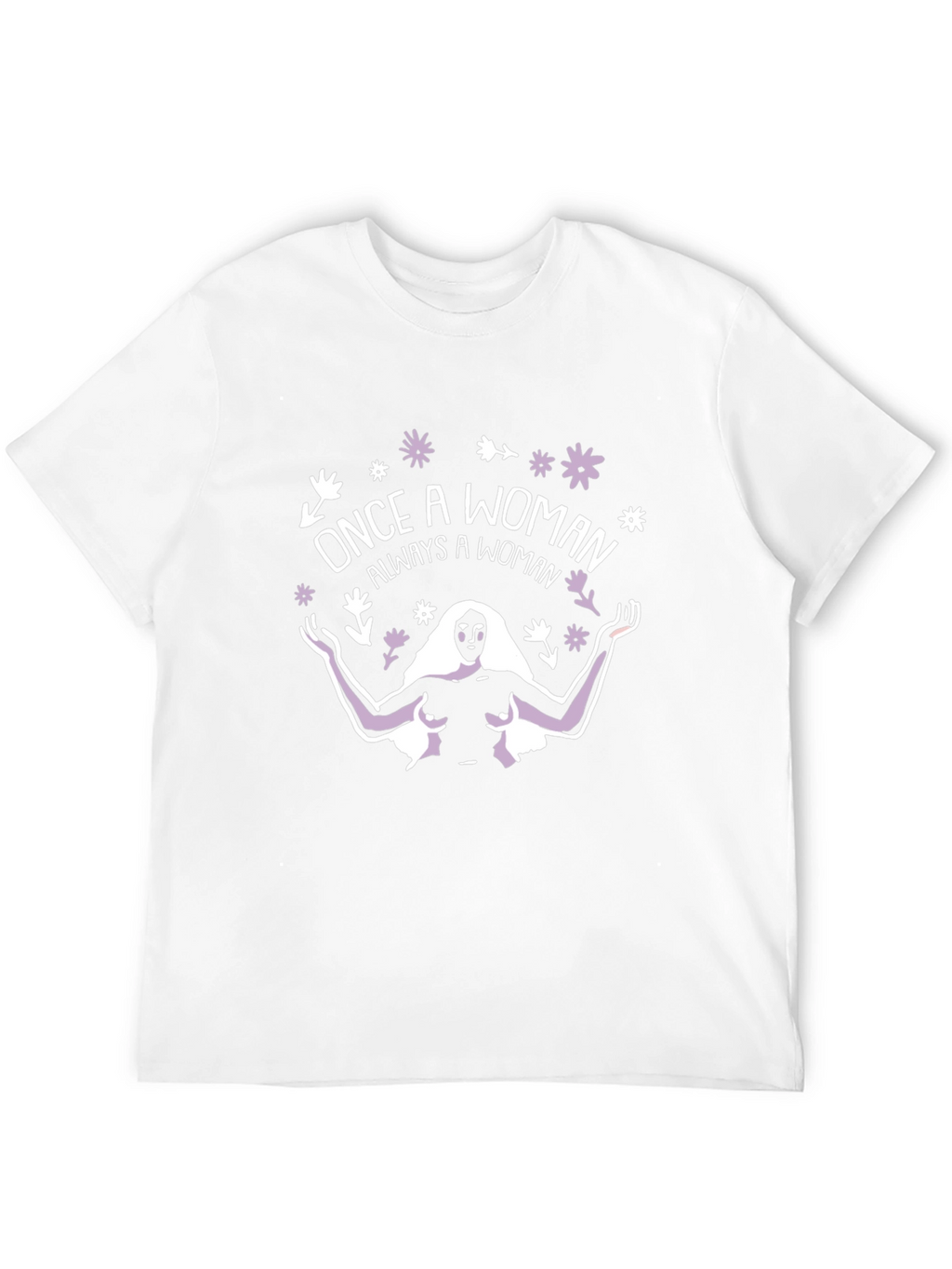 Once a Woman T-Shirt - Black Cotton Graphic Tee