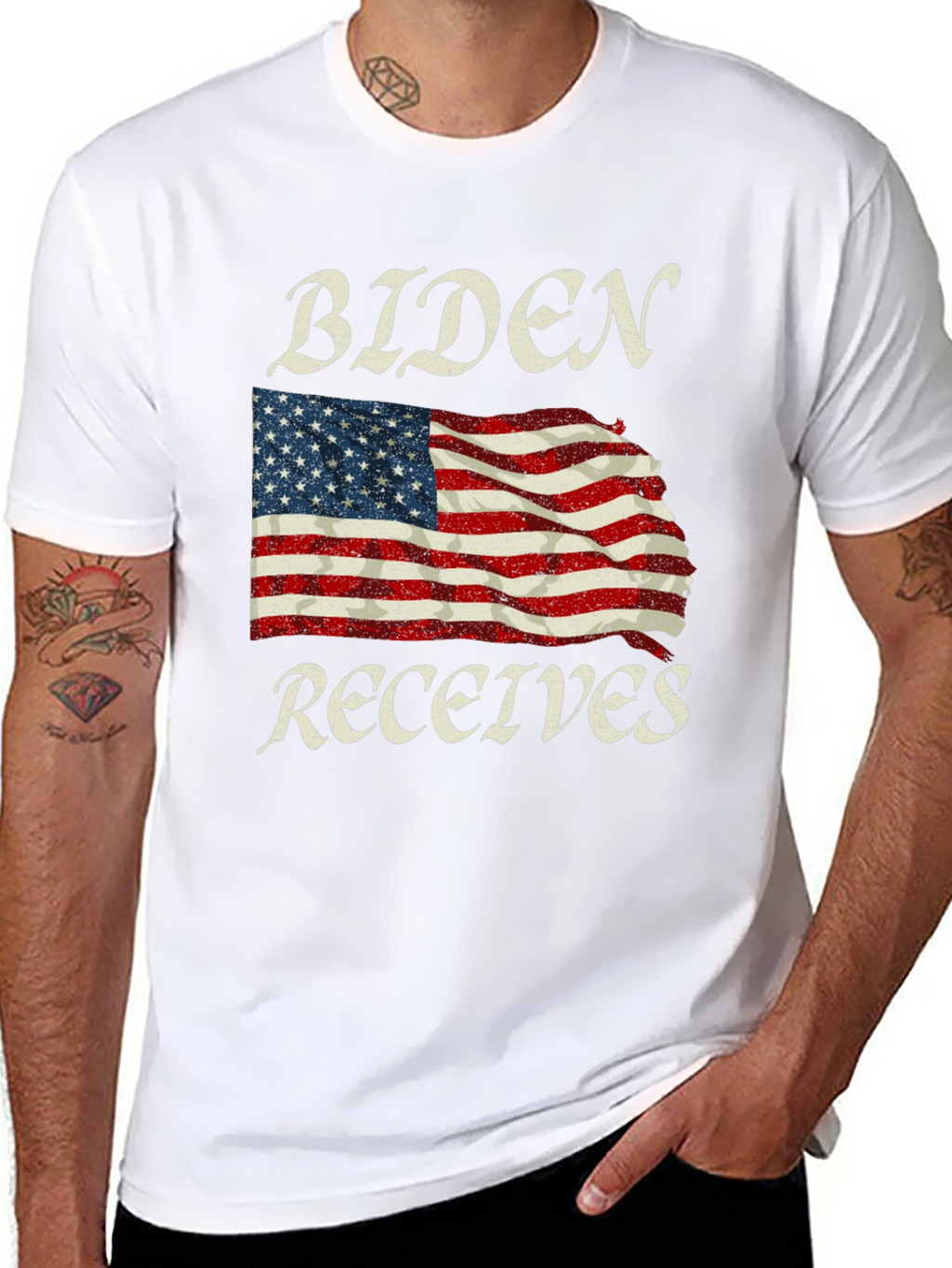 Biden Receives American Flag Graphic Tee