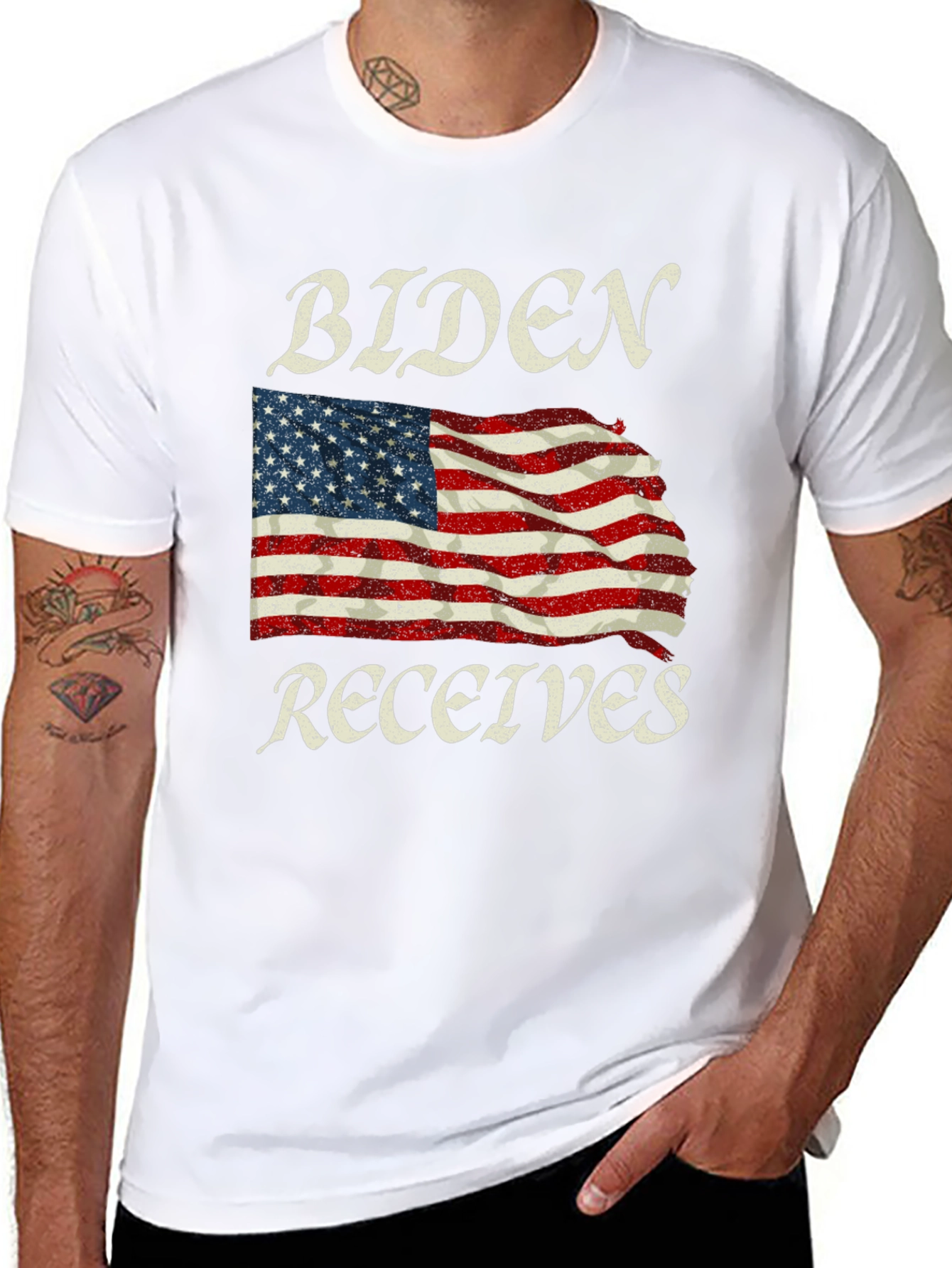 Biden Receives American Flag Graphic Tee