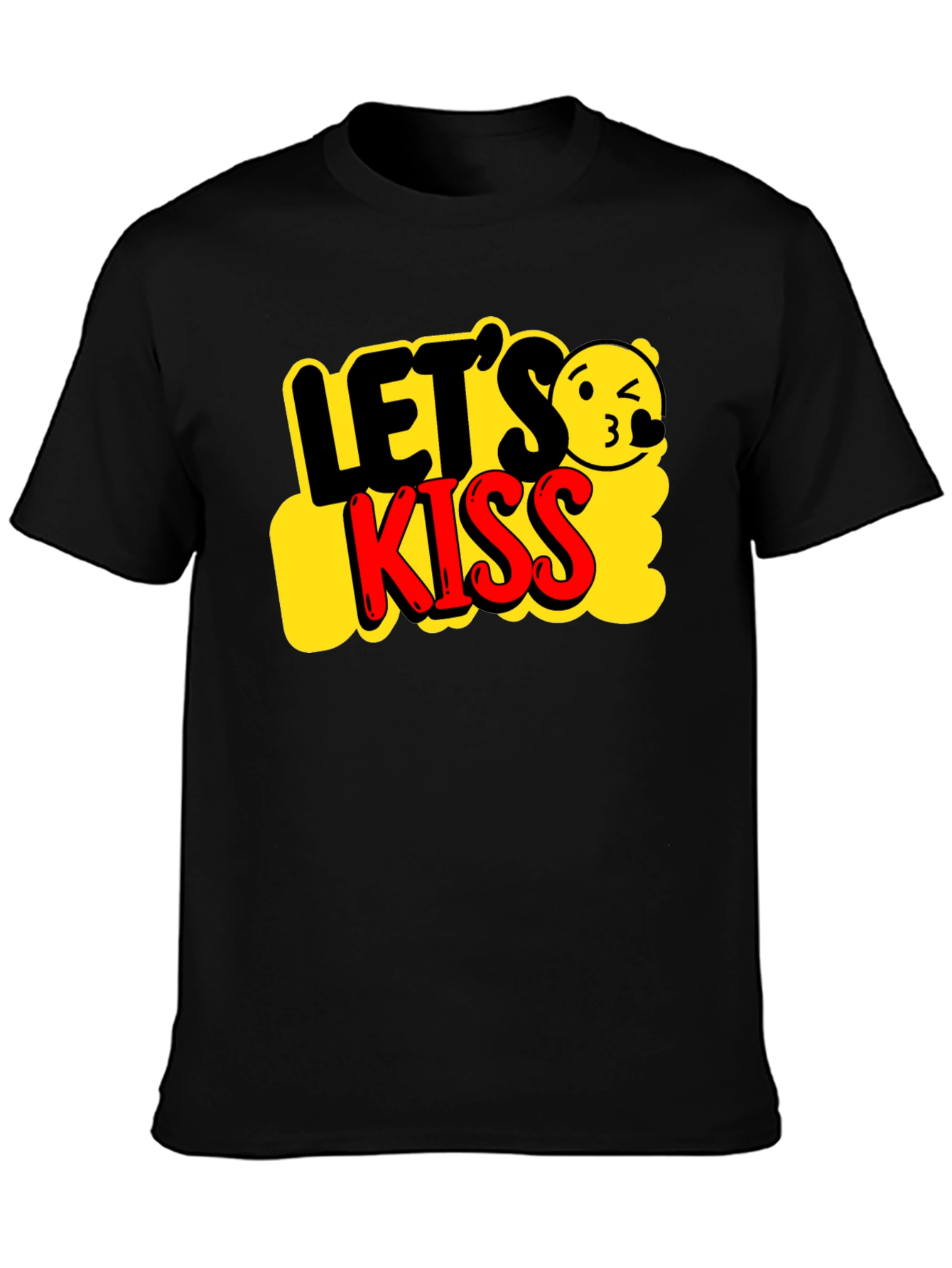 Lets Kiss T-Shirt - Fun Graphic Tee for Adults
