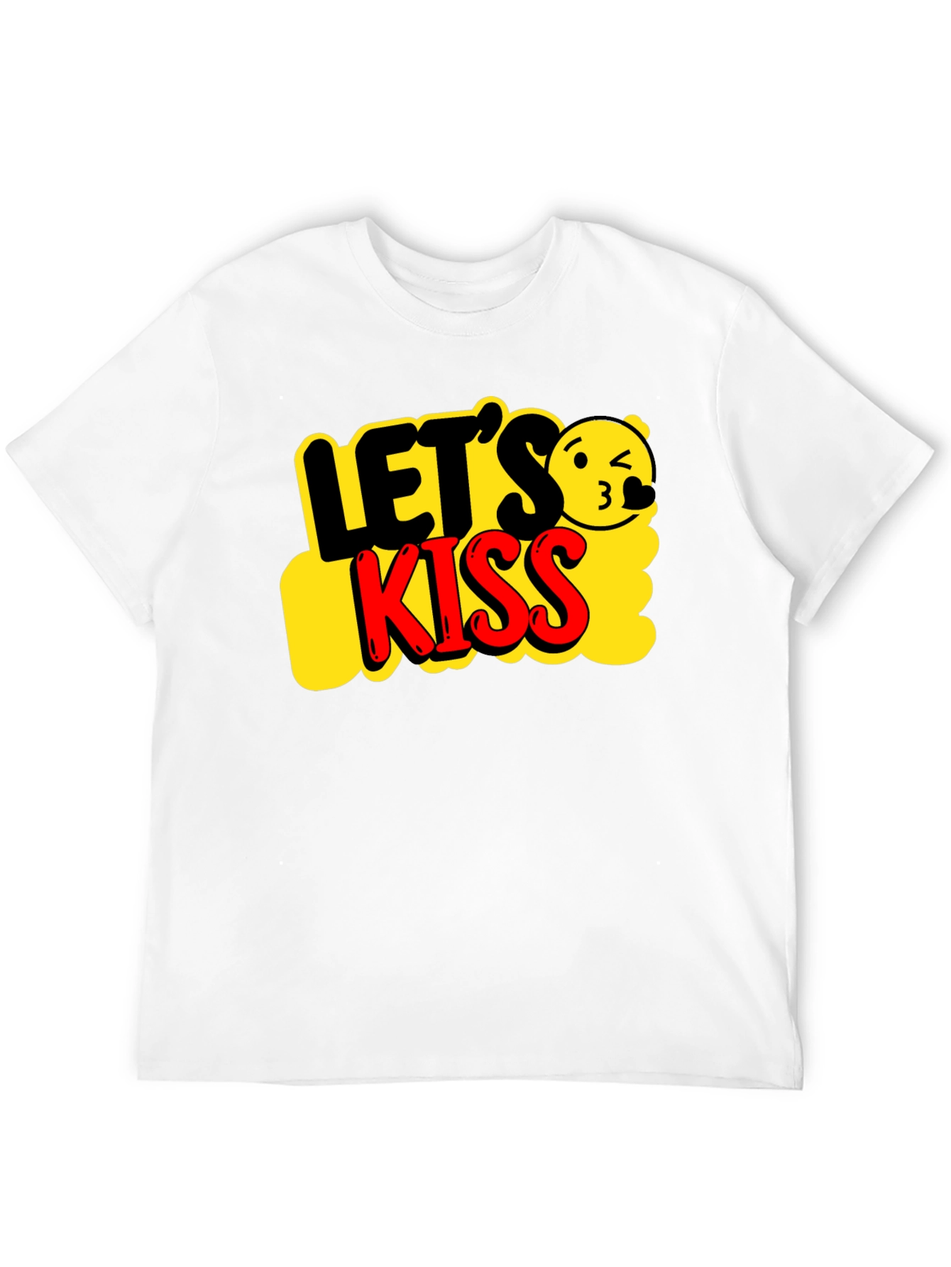 Lets Kiss T-Shirt - Fun Graphic Tee for Adults