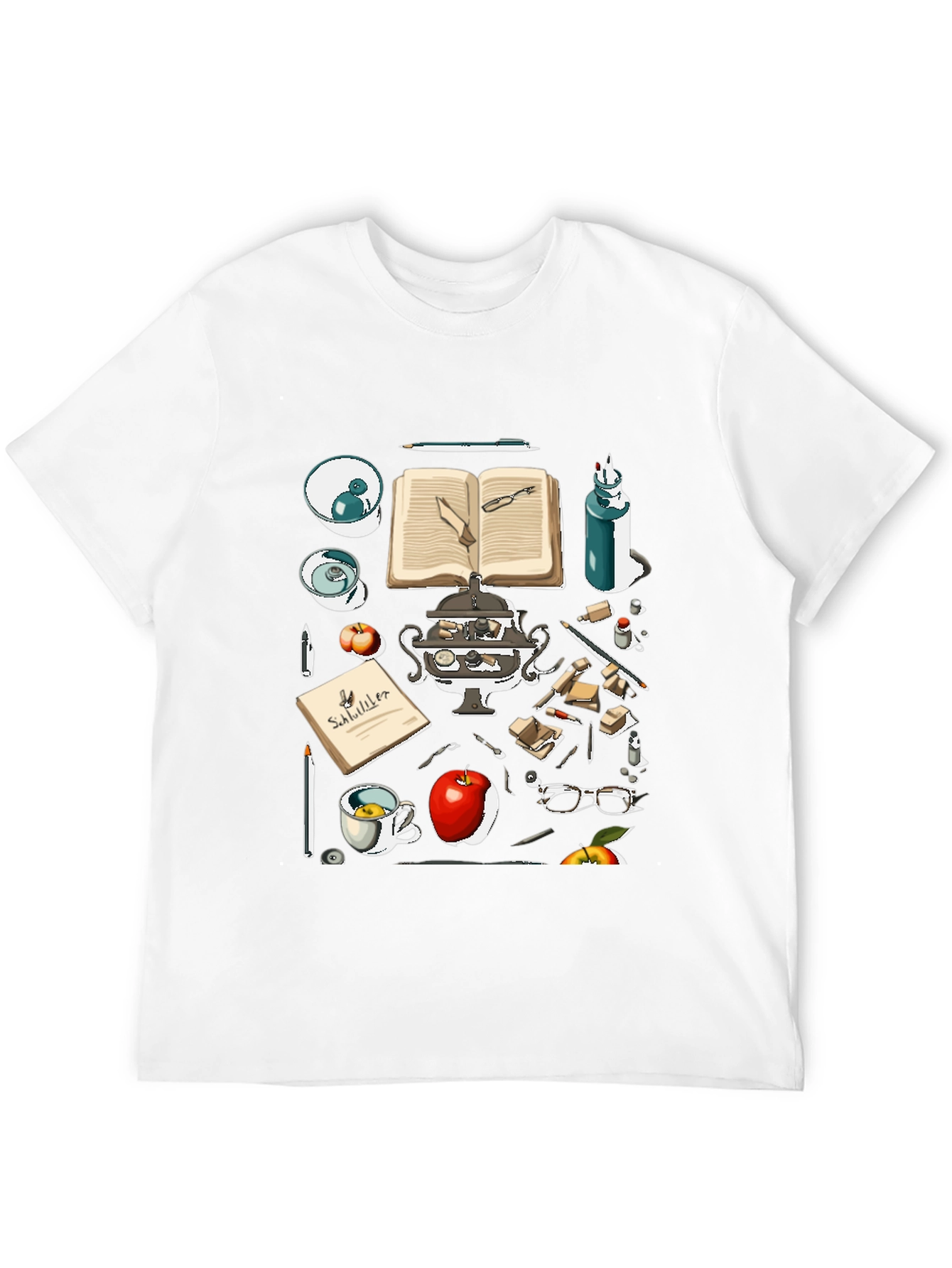 Literary Scholar T-Shirt: Bookish Style for Intellectuals