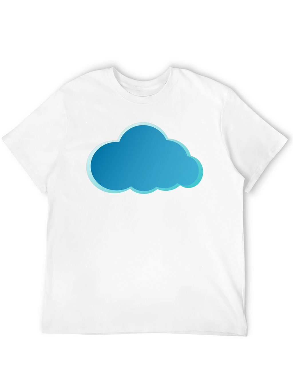 Cloud Graphic Tee - Stylish Black Cotton T-Shirt