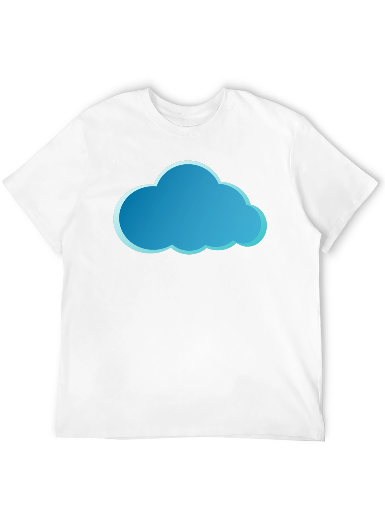 Cloud Graphic Tee - Stylish Black Cotton T-Shirt