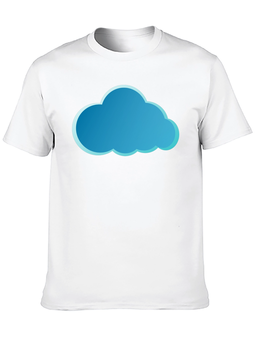 Cloud Graphic Tee - Stylish Black Cotton T-Shirt
