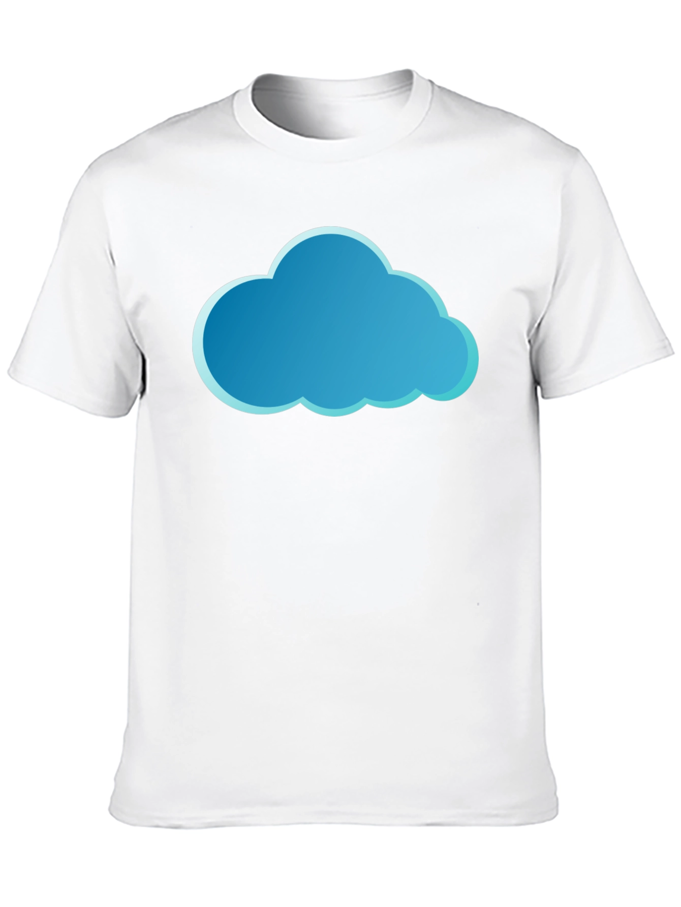 Cloud Graphic Tee - Stylish Black Cotton T-Shirt