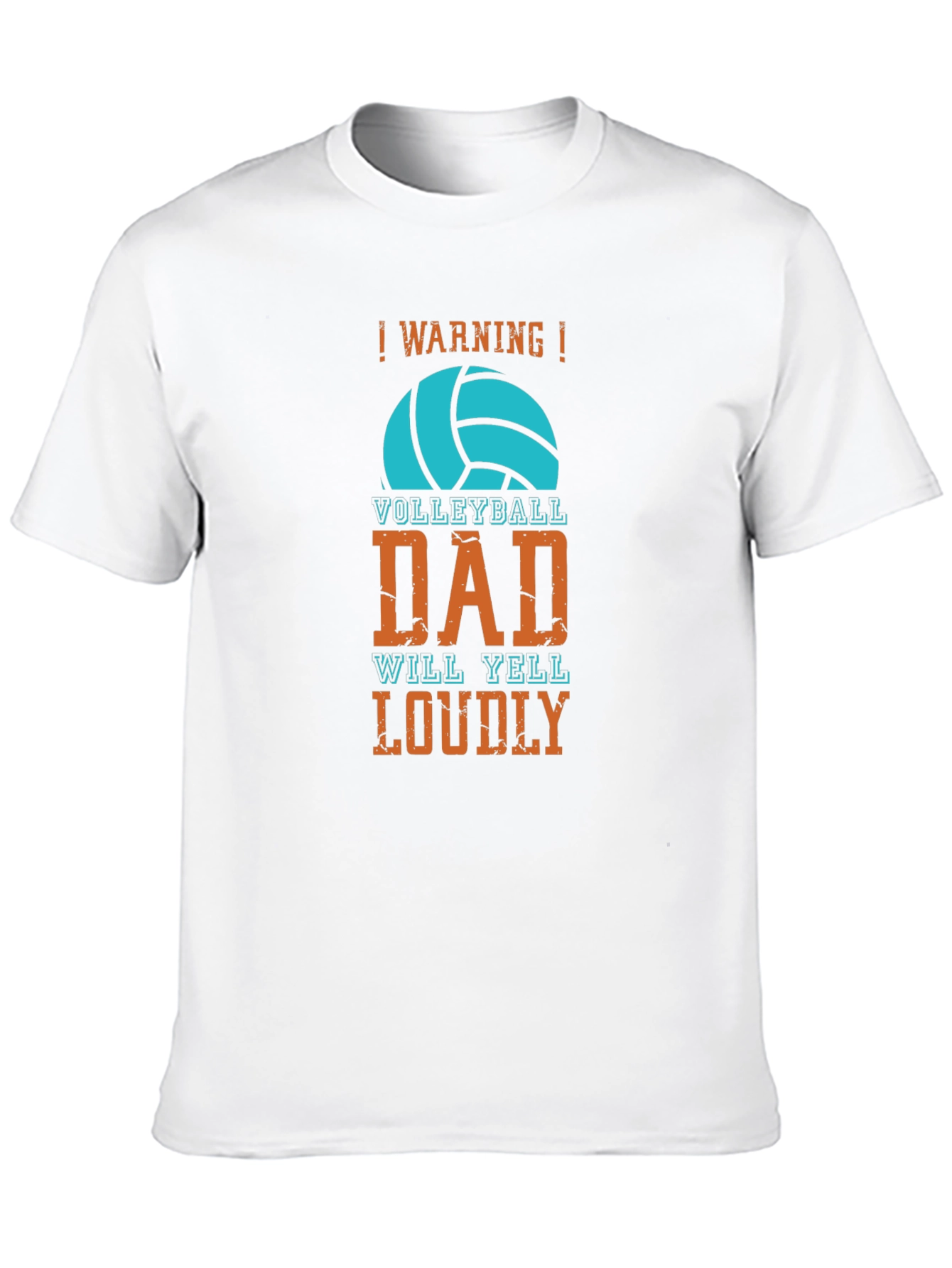 Volleyball Dad T-Shirt - Warning Will Yell Loudly