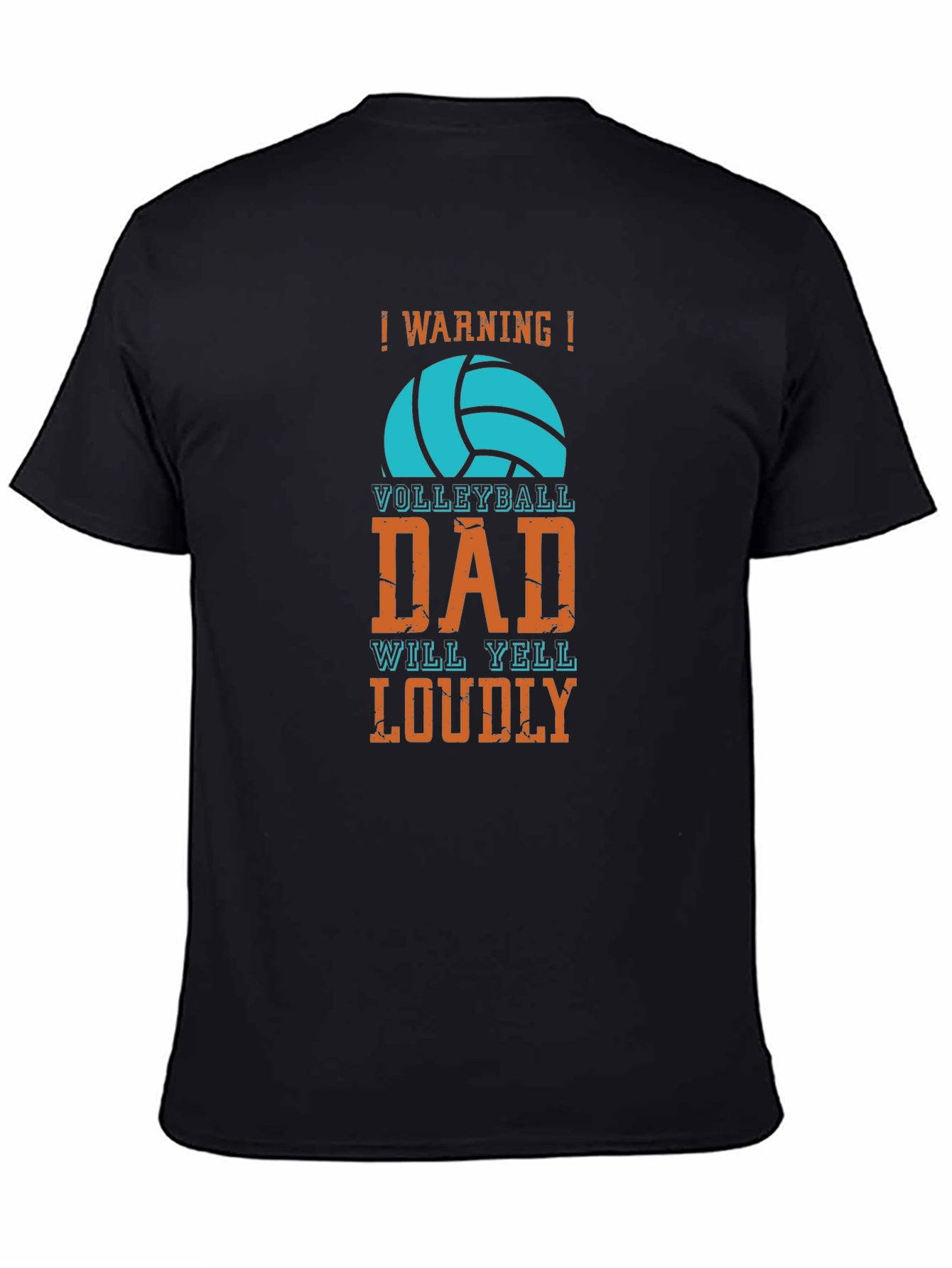Volleyball Dad T-Shirt - Warning Will Yell Loudly