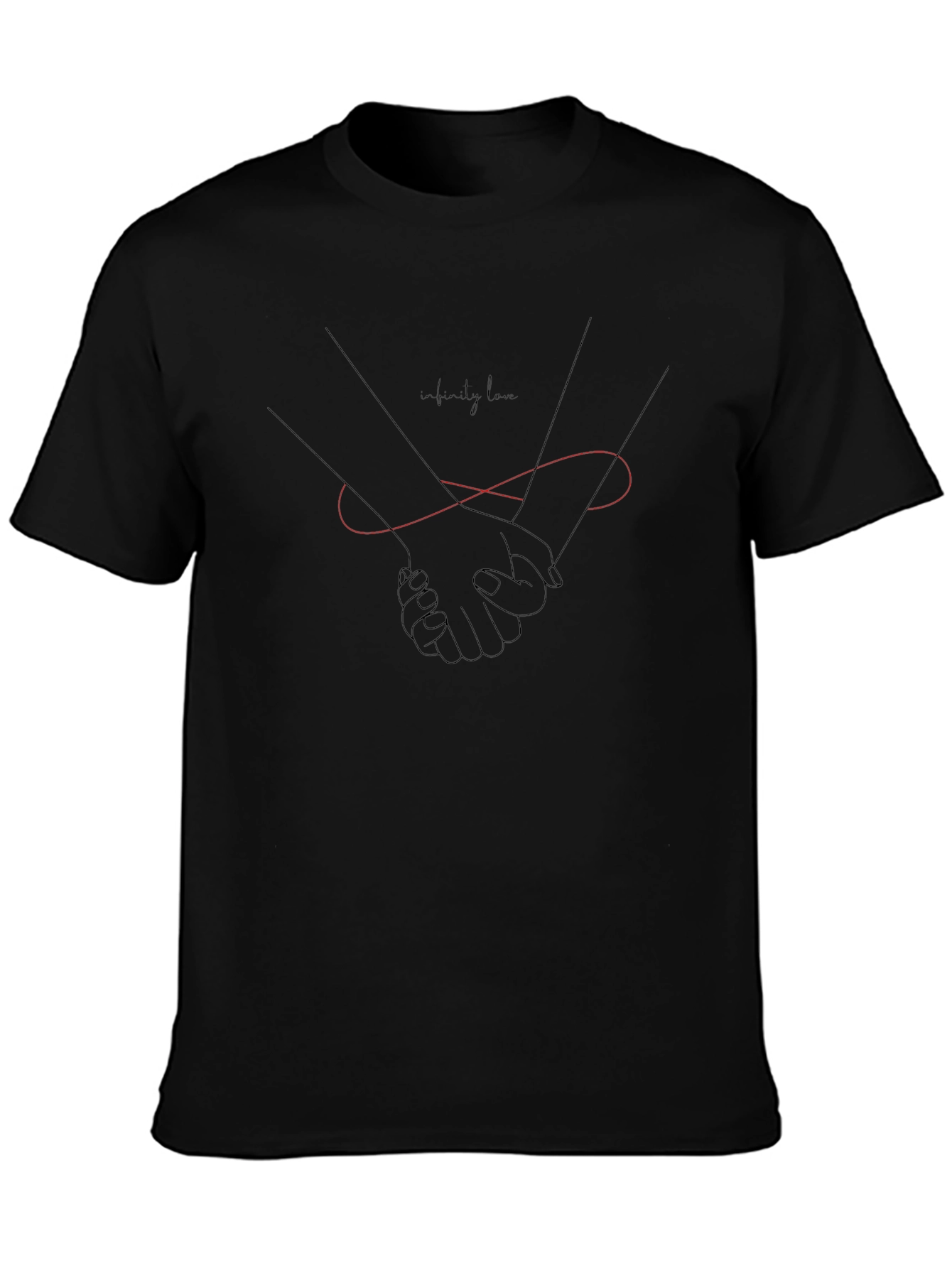 Infinity Love Graphic Tee - Romantic Minimalist Design