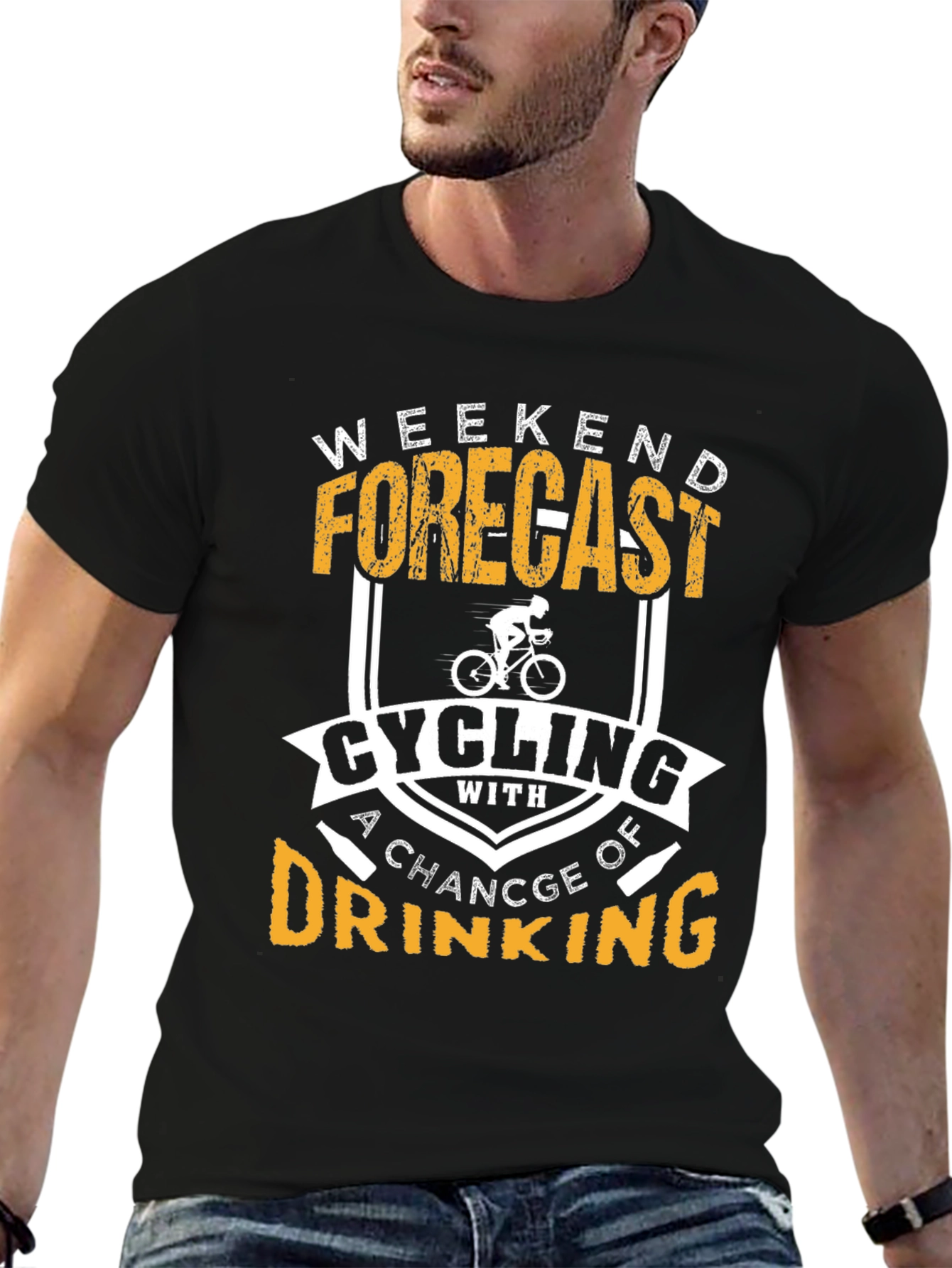 Cycling & Drinking Weekend Forecast Tee