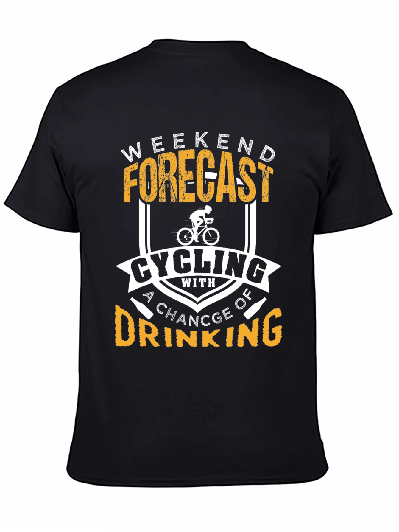 Cycling & Drinking Weekend Forecast Tee