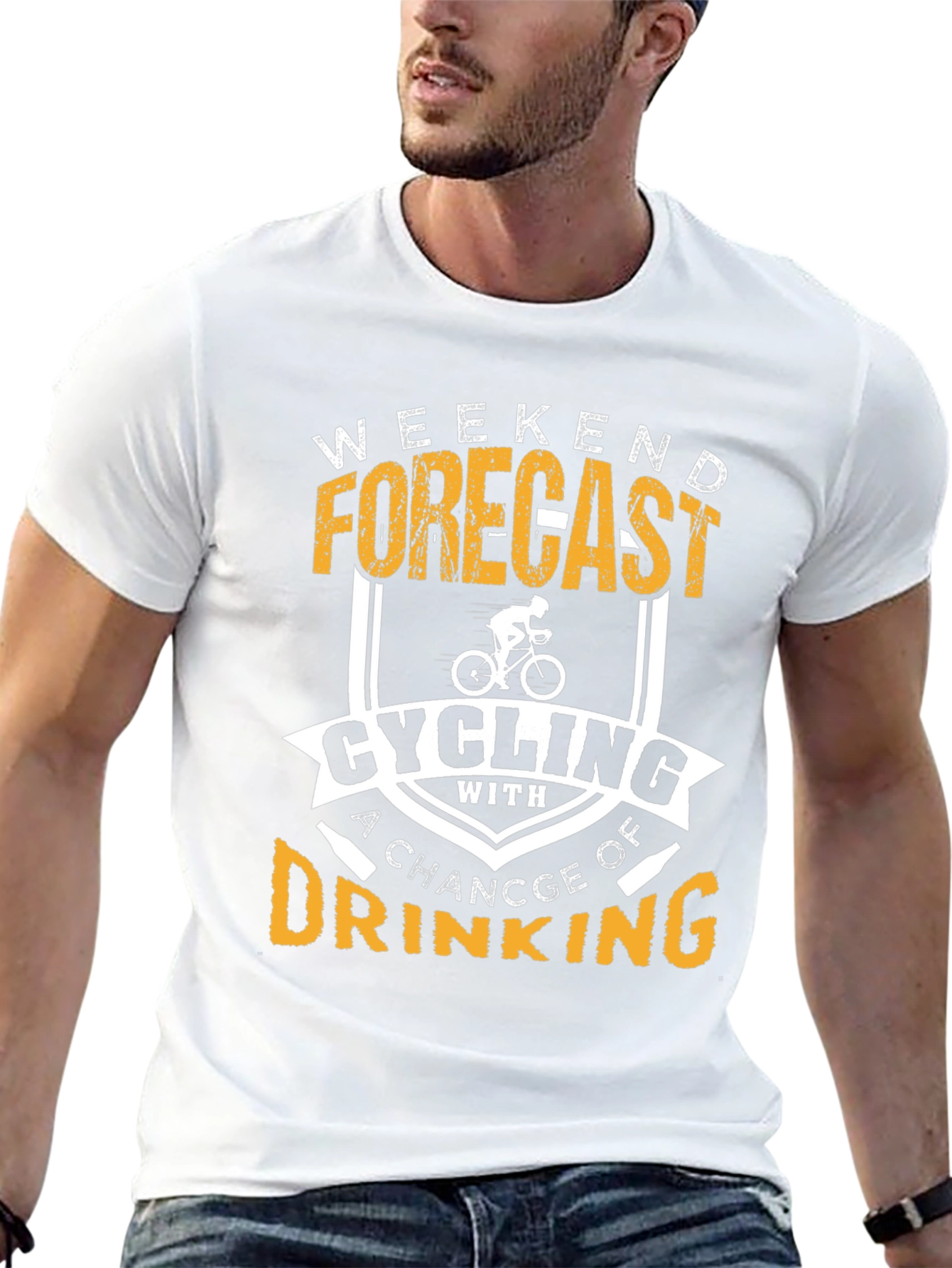 Cycling & Drinking Weekend Forecast Tee