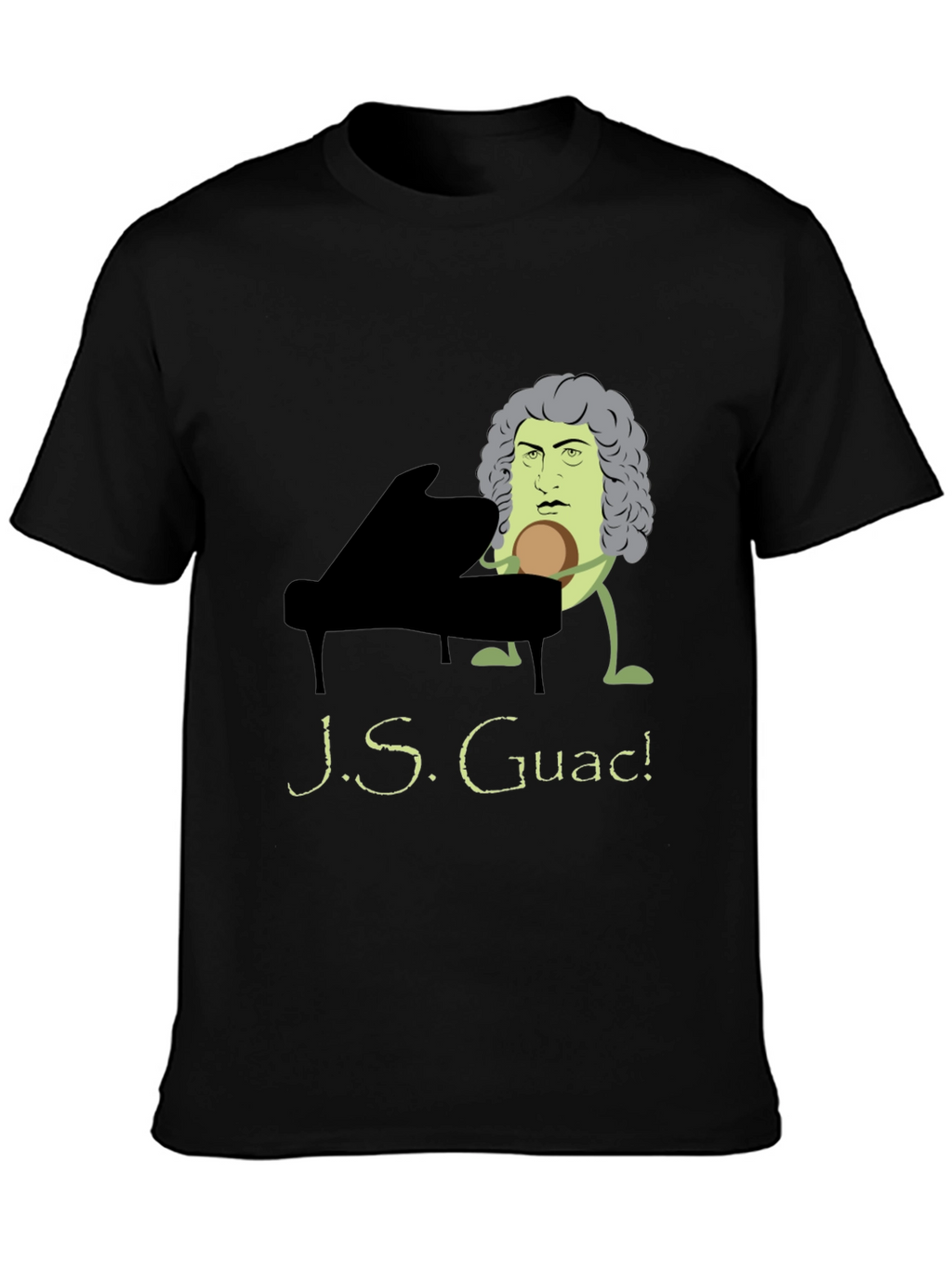 J.S. Guac! Funny Music T-Shirt - Black