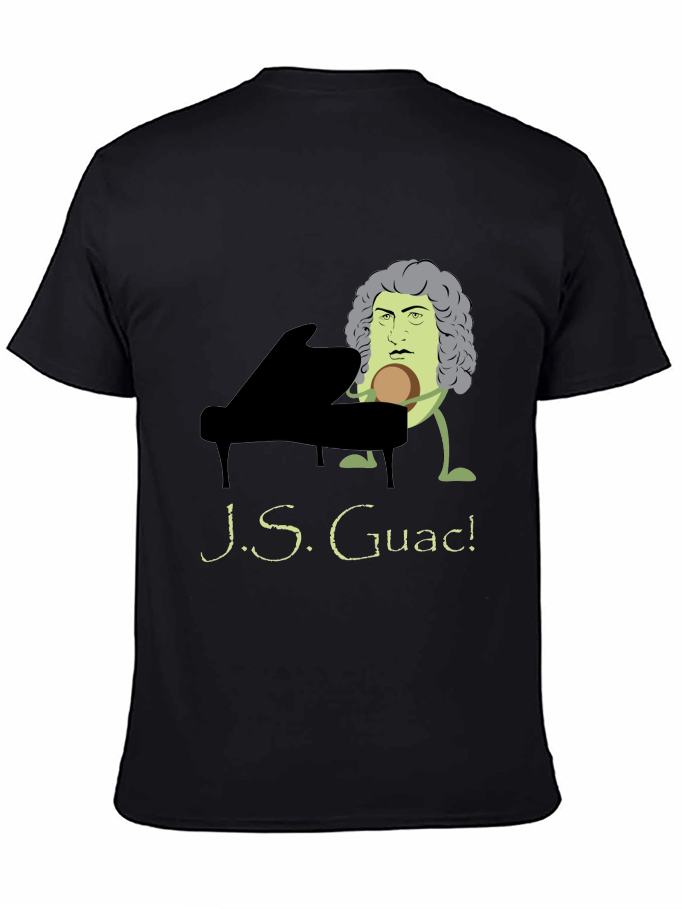 J.S. Guac! Funny Music T-Shirt - Black