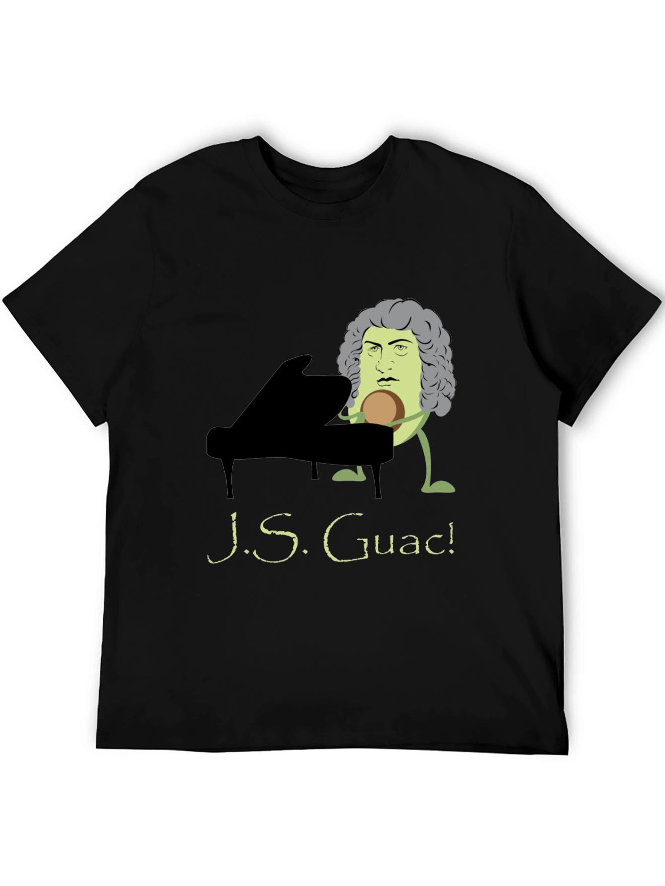 J.S. Guac! Funny Music T-Shirt - Black