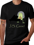 J.S. Guac! Funny Music T-Shirt - Black