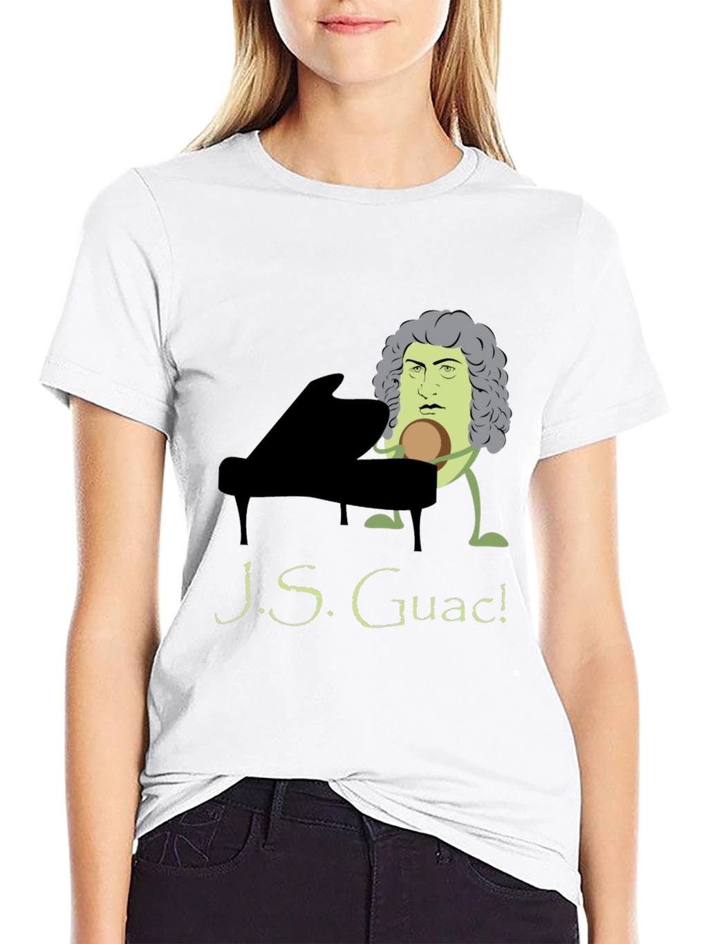 J.S. Guac! Funny Music T-Shirt - Black