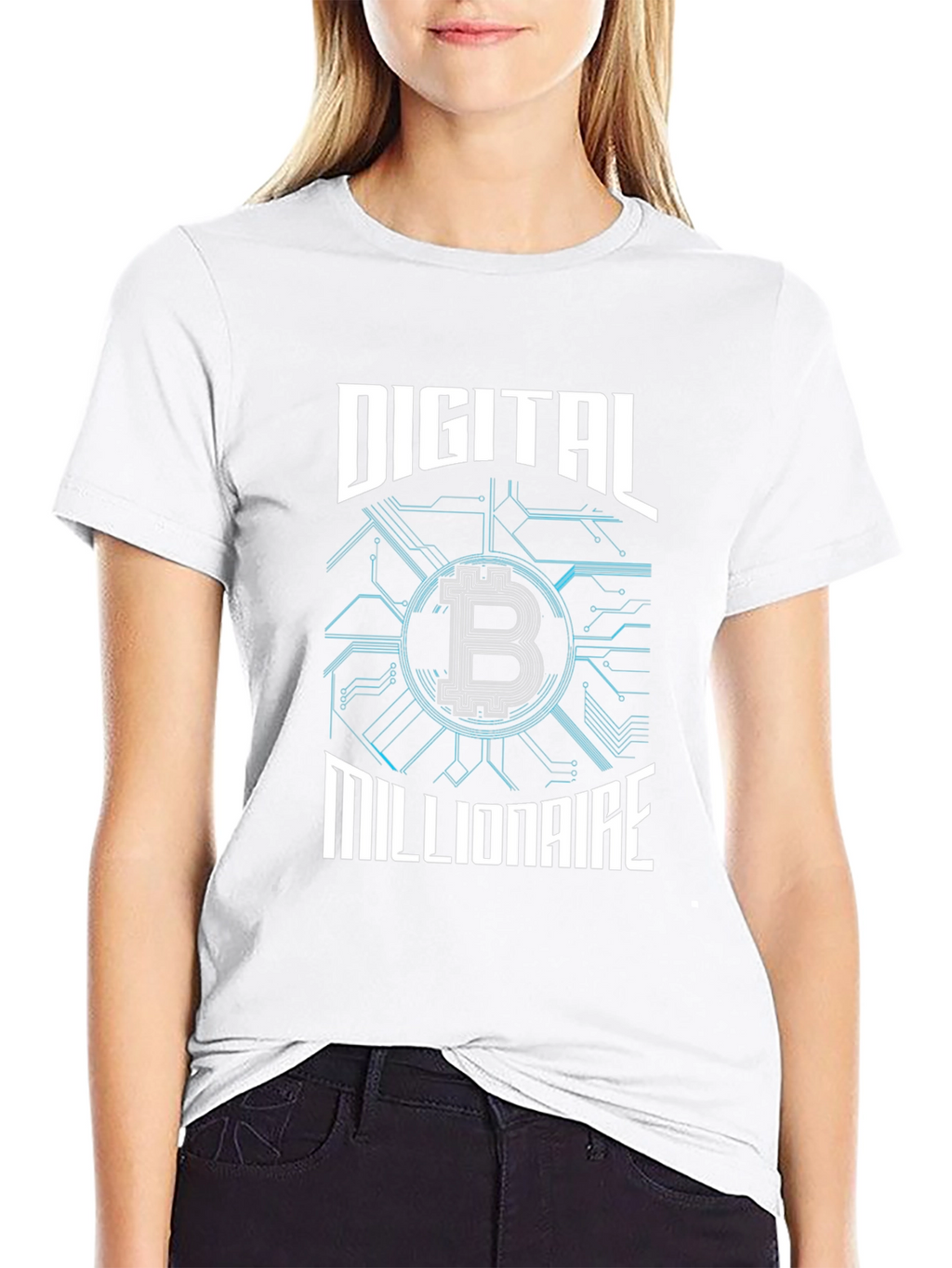 Digital Millionaire Bitcoin Graphic Tee - Black