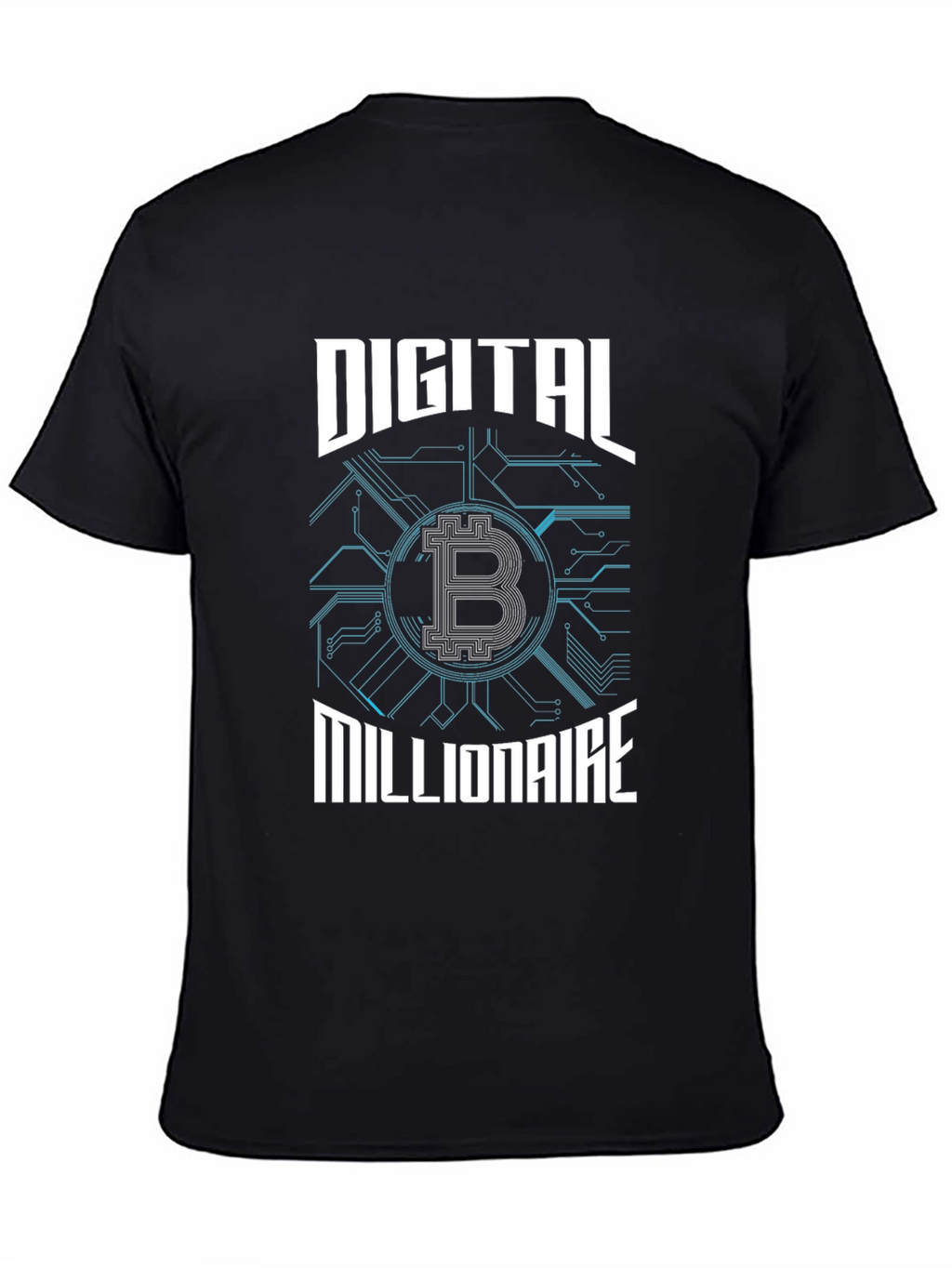 Digital Millionaire Bitcoin Graphic Tee - Black