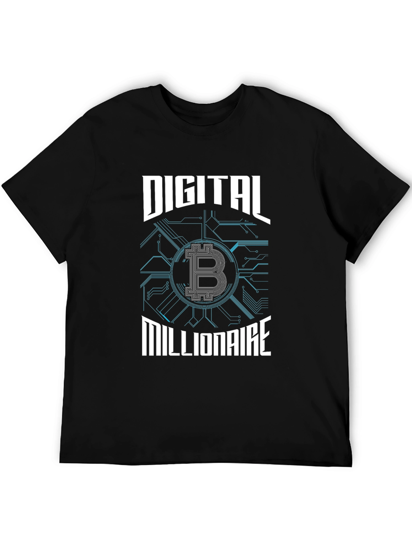 Digital Millionaire Bitcoin Graphic Tee - Black