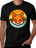 Fox Landscape Graphic Tee - Black