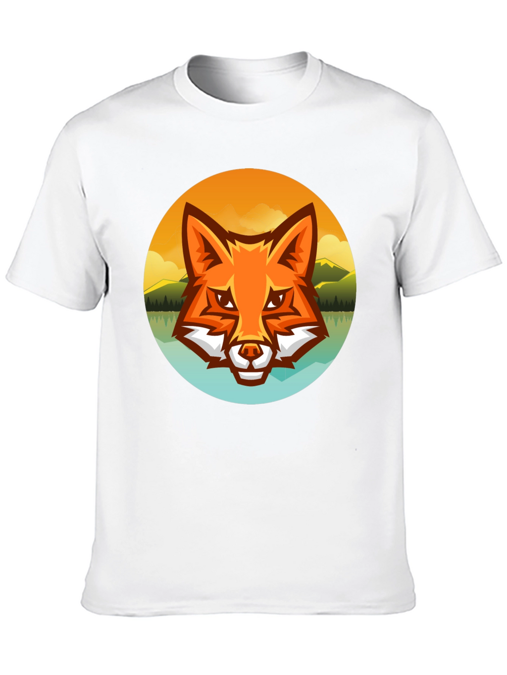 Fox Landscape Graphic Tee - Black