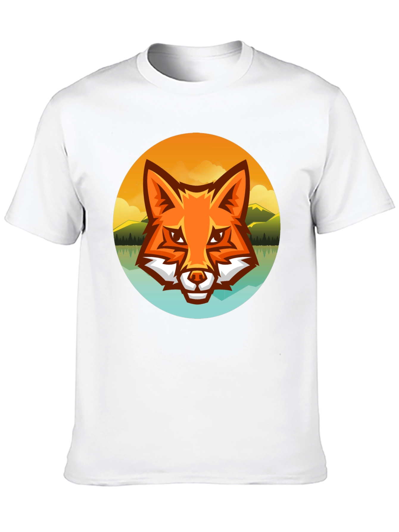 Fox Landscape Graphic Tee - Black