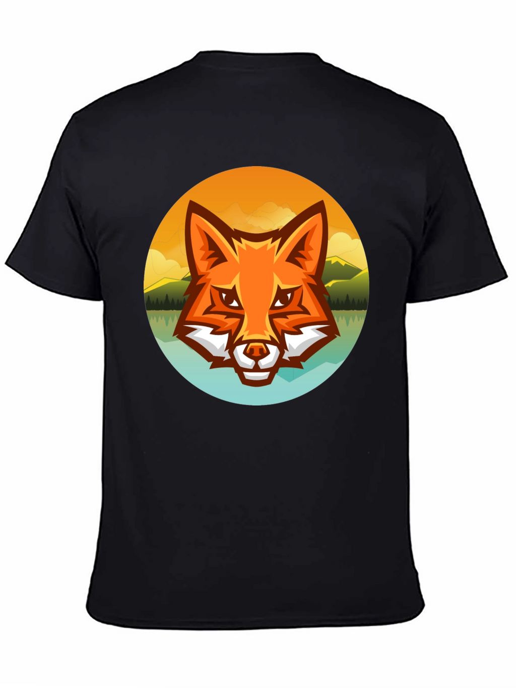 Fox Landscape Graphic Tee - Black