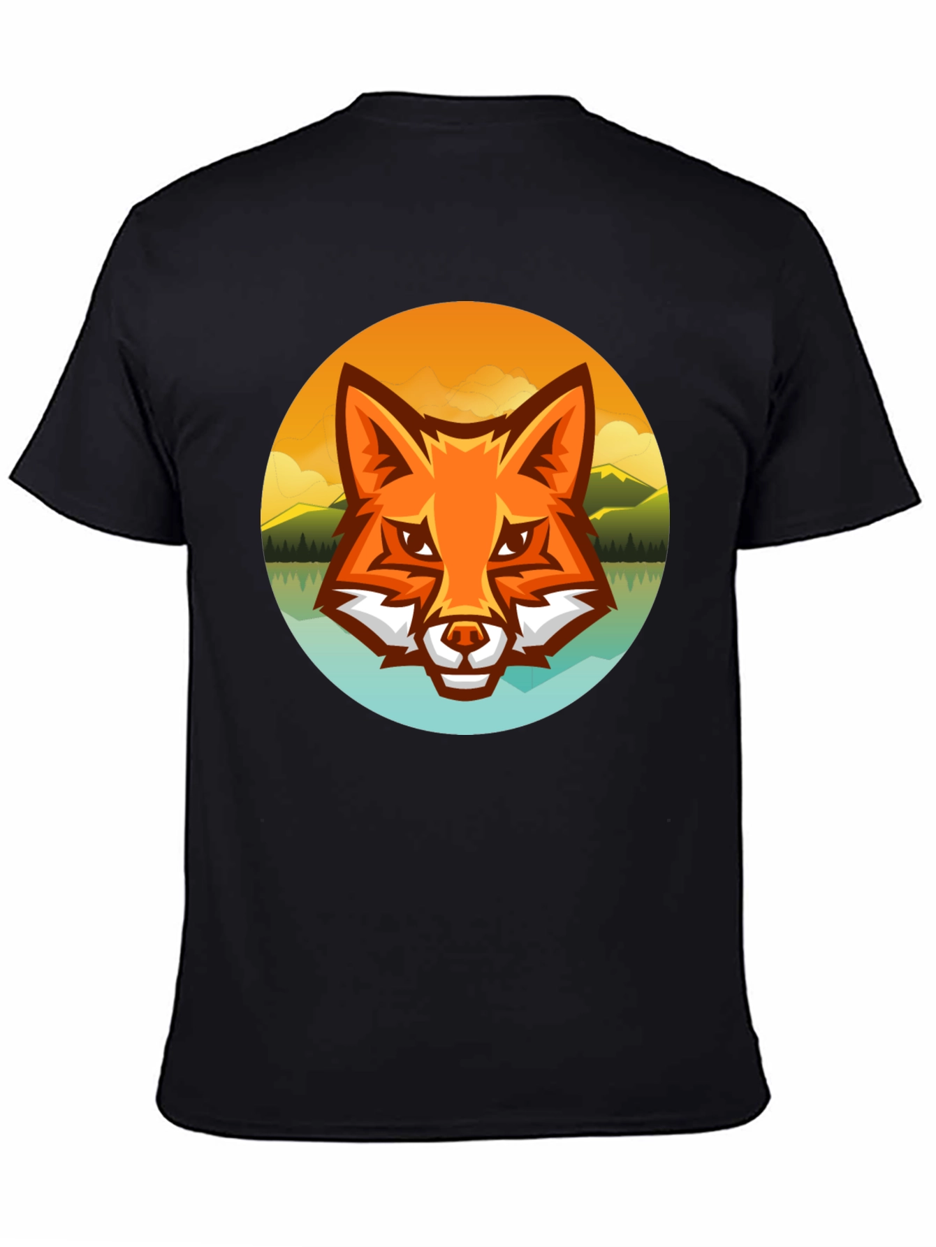 Fox Landscape Graphic Tee - Black
