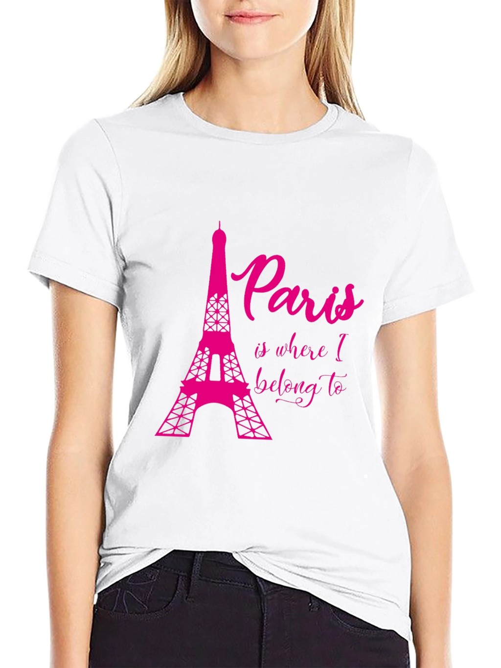 Paris Eiffel Tower T-Shirt - Black Graphic Tee