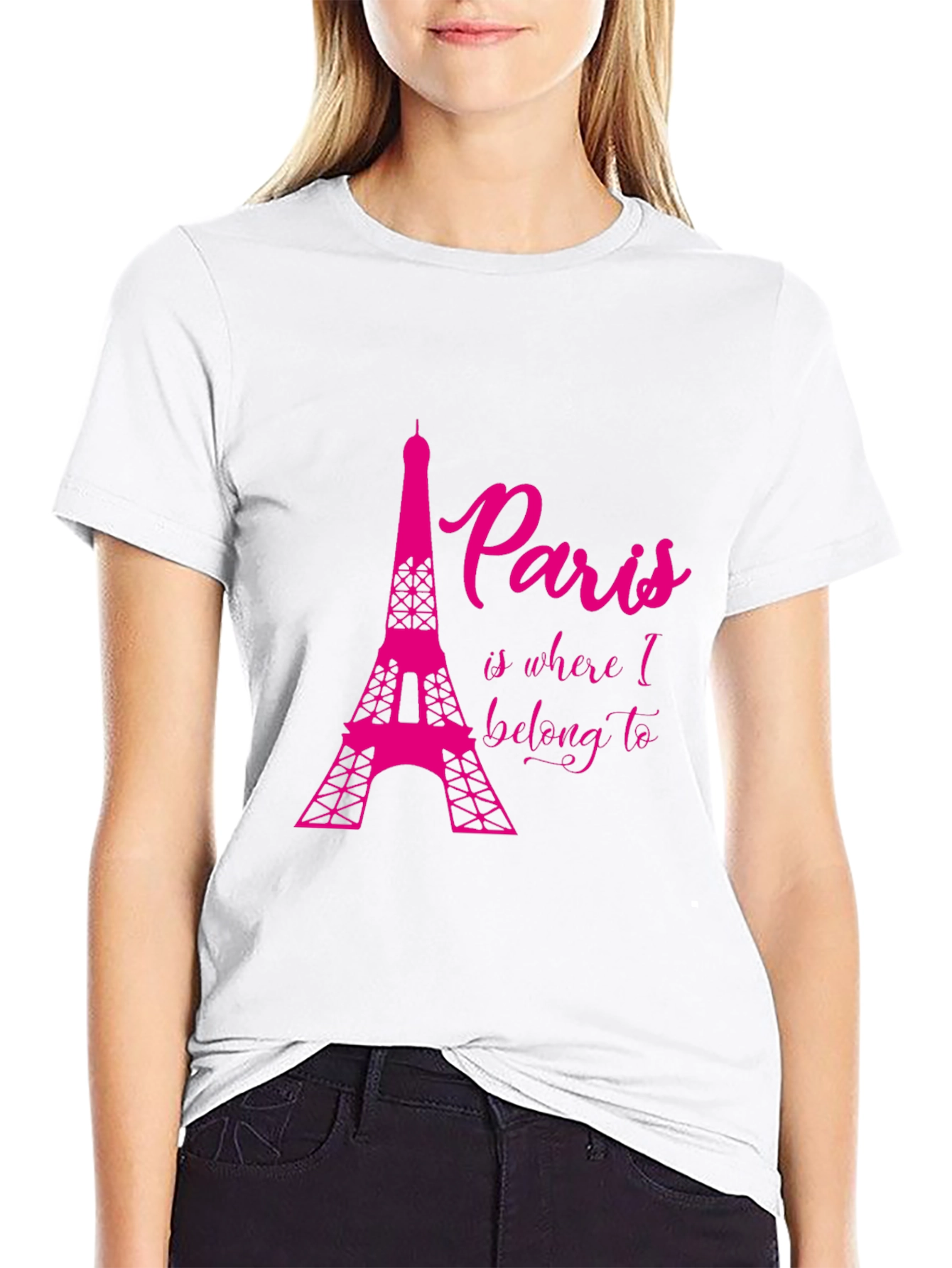 Paris Eiffel Tower T-Shirt - Black Graphic Tee