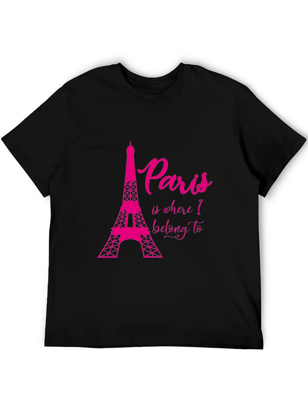 Paris Eiffel Tower T-Shirt - Black Graphic Tee