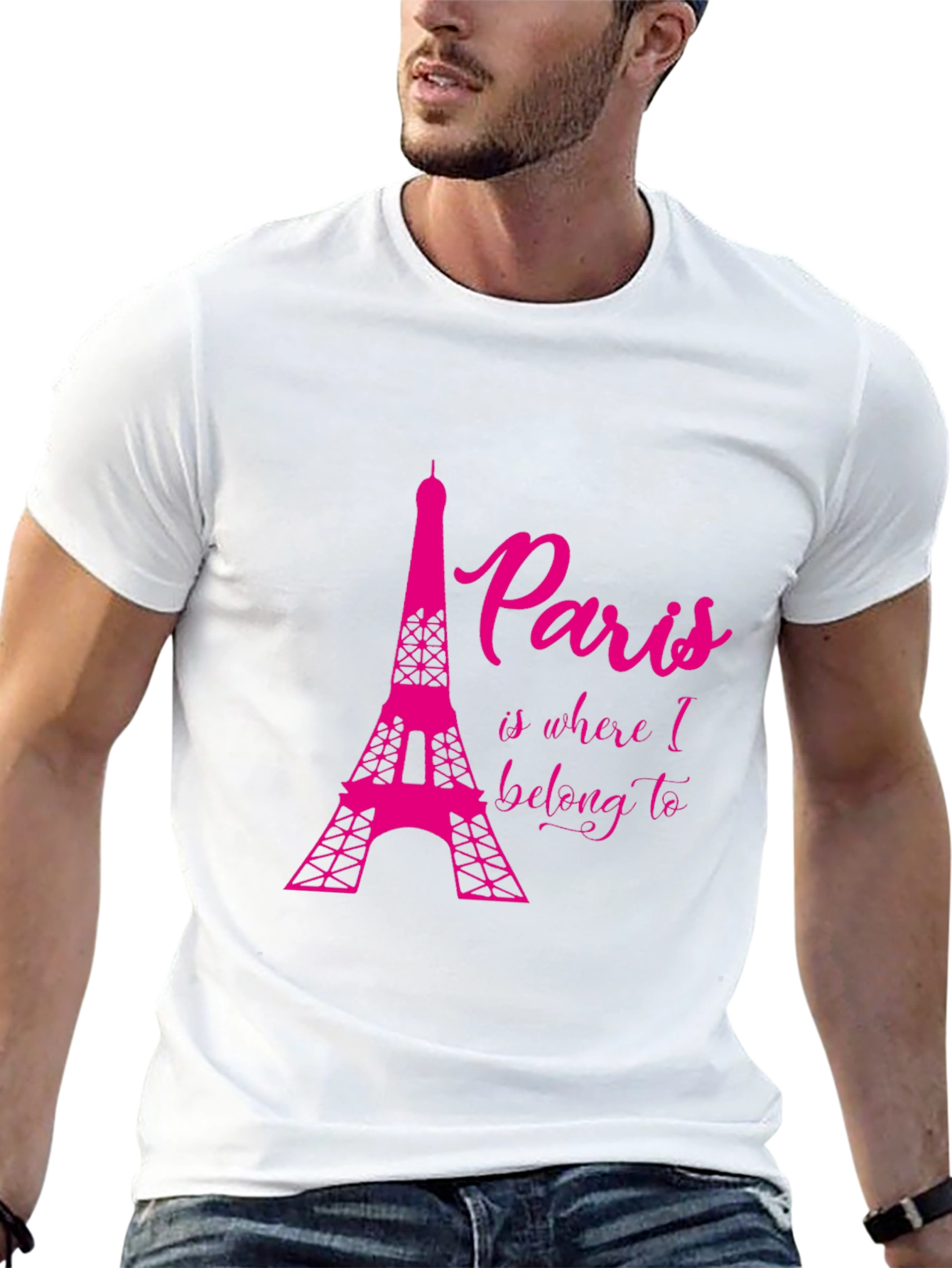 Paris Eiffel Tower T-Shirt - Black Graphic Tee