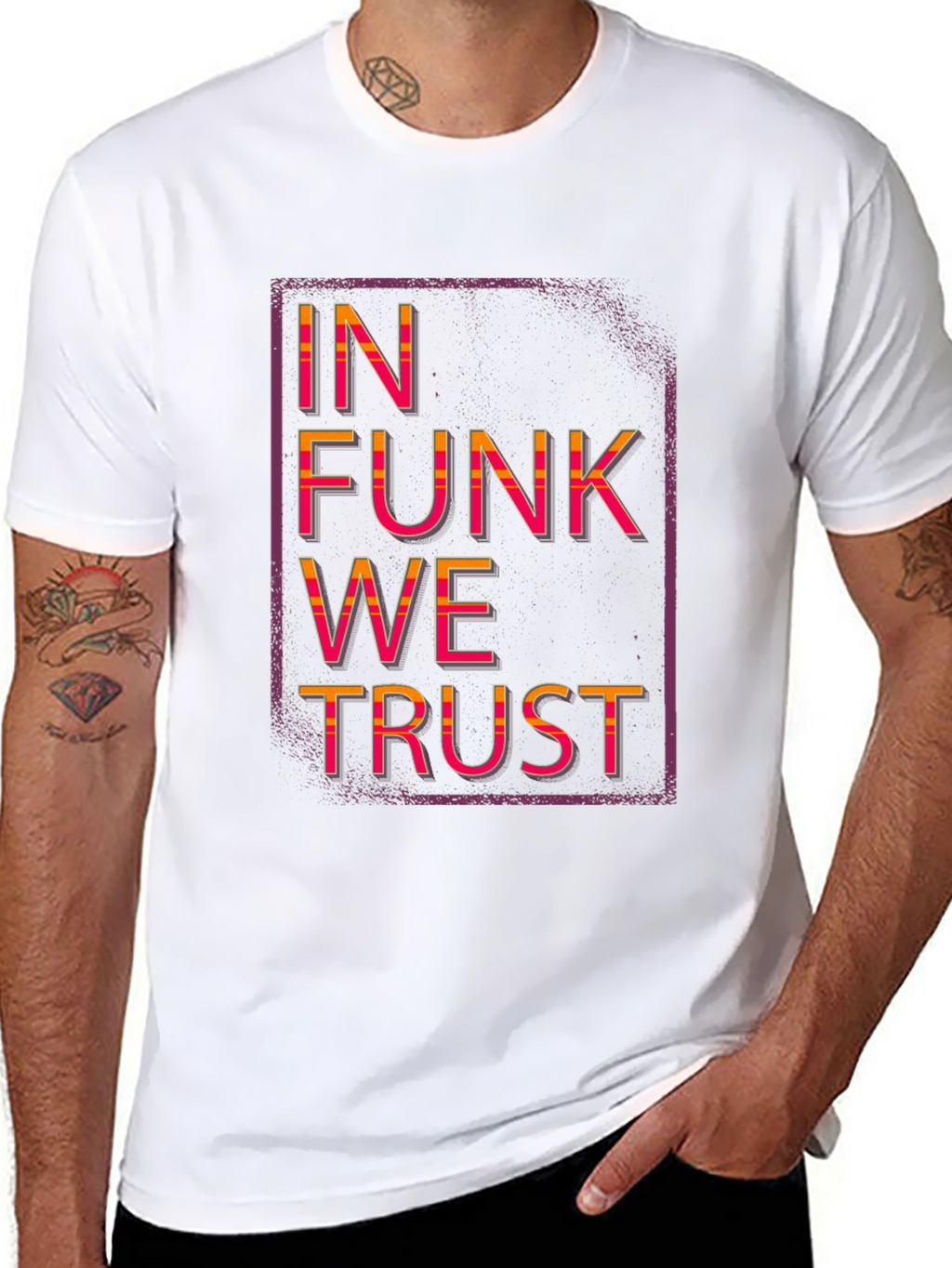 In Funk We Trust Black Graphic Tee