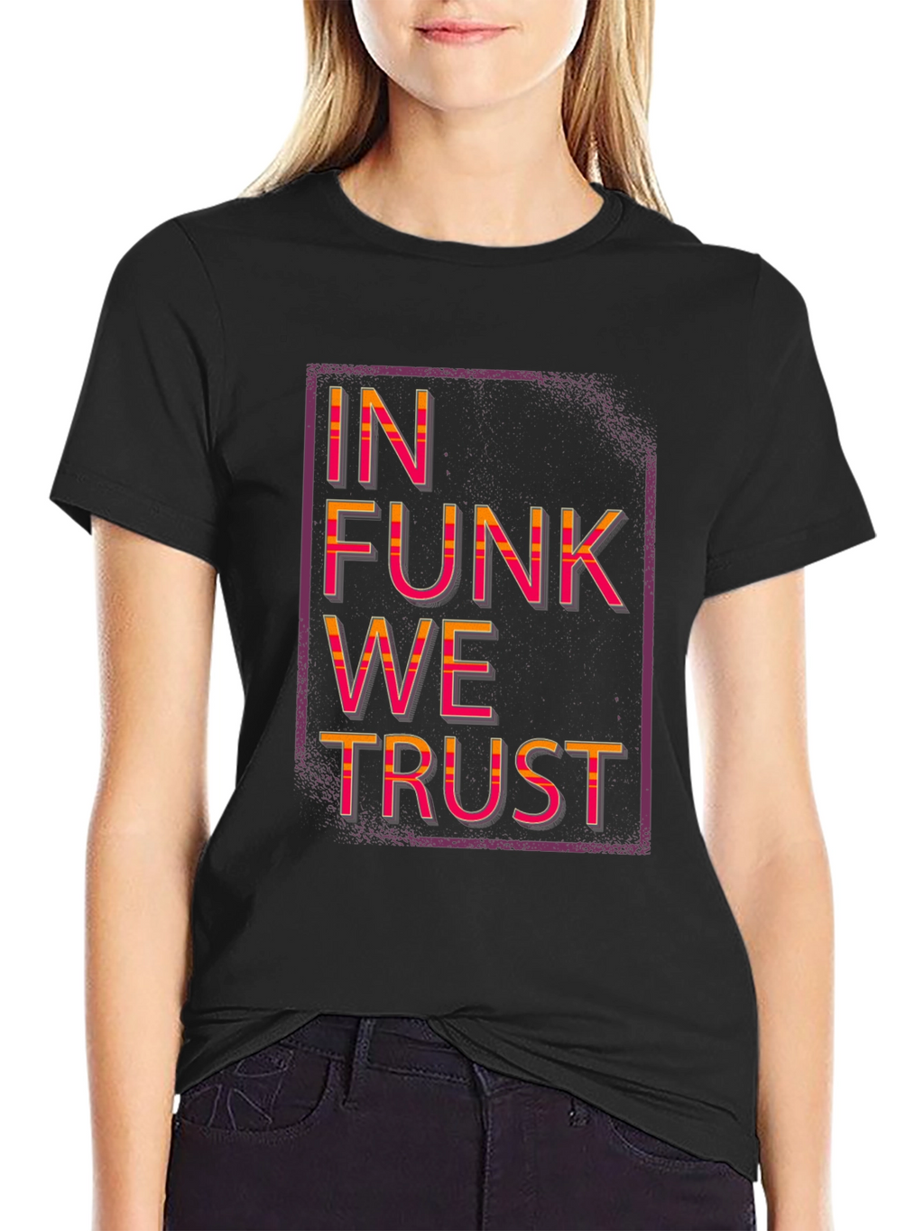 In Funk We Trust Black Graphic Tee