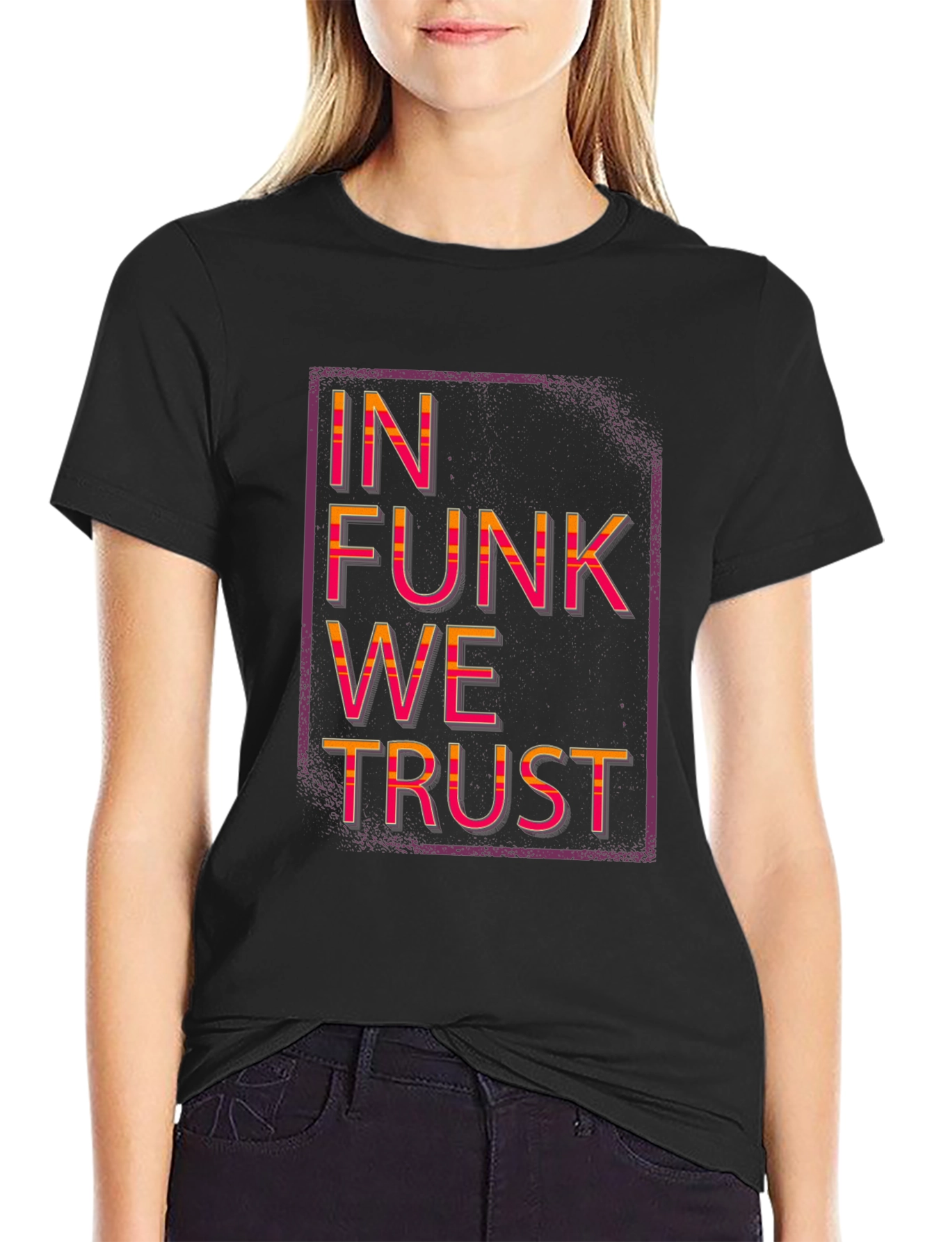In Funk We Trust Black Graphic Tee