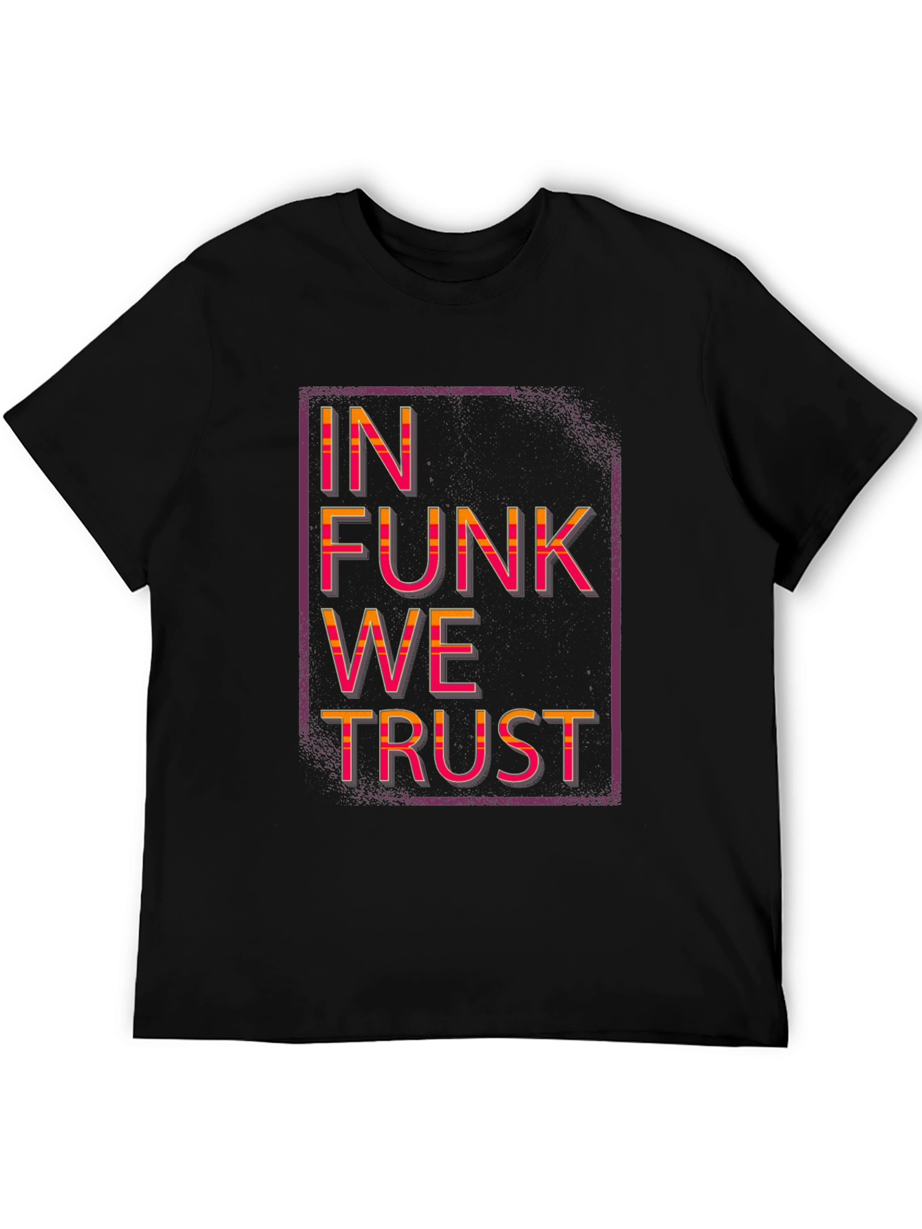 In Funk We Trust Black Graphic Tee