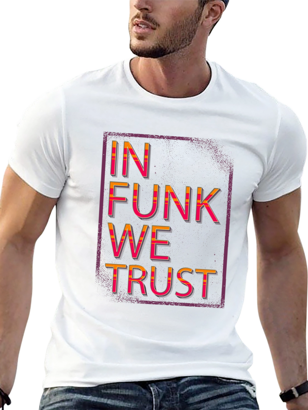 In Funk We Trust Black Graphic Tee