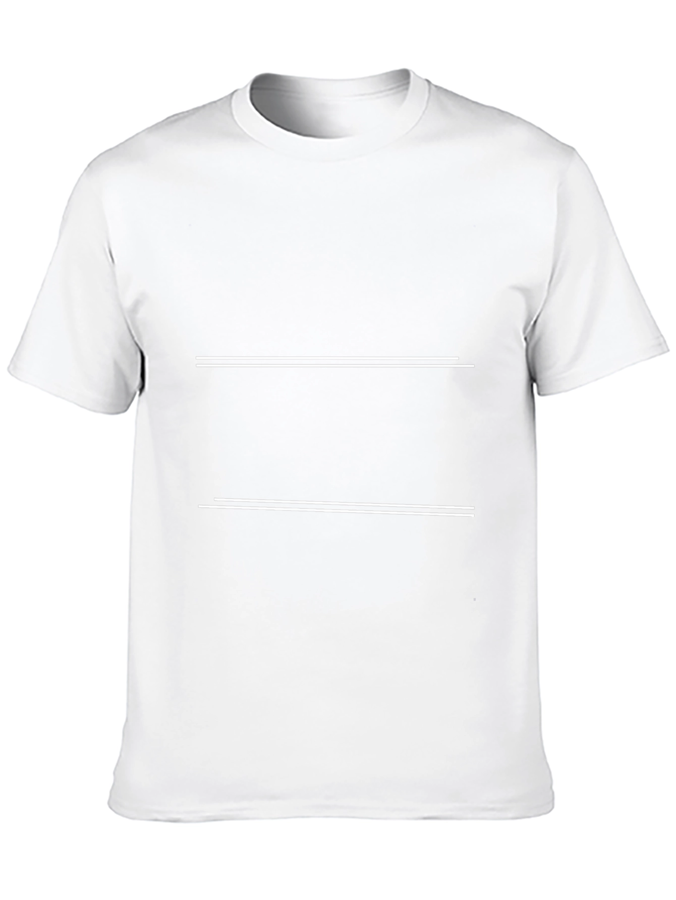Black Graphic Tee with White Stripe Design
