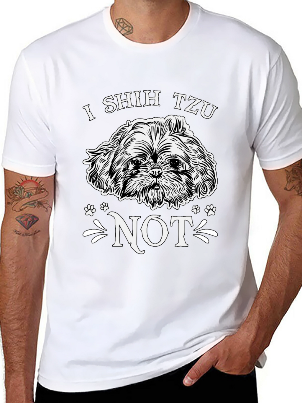 I Shih Tzu Not Black Graphic Tee