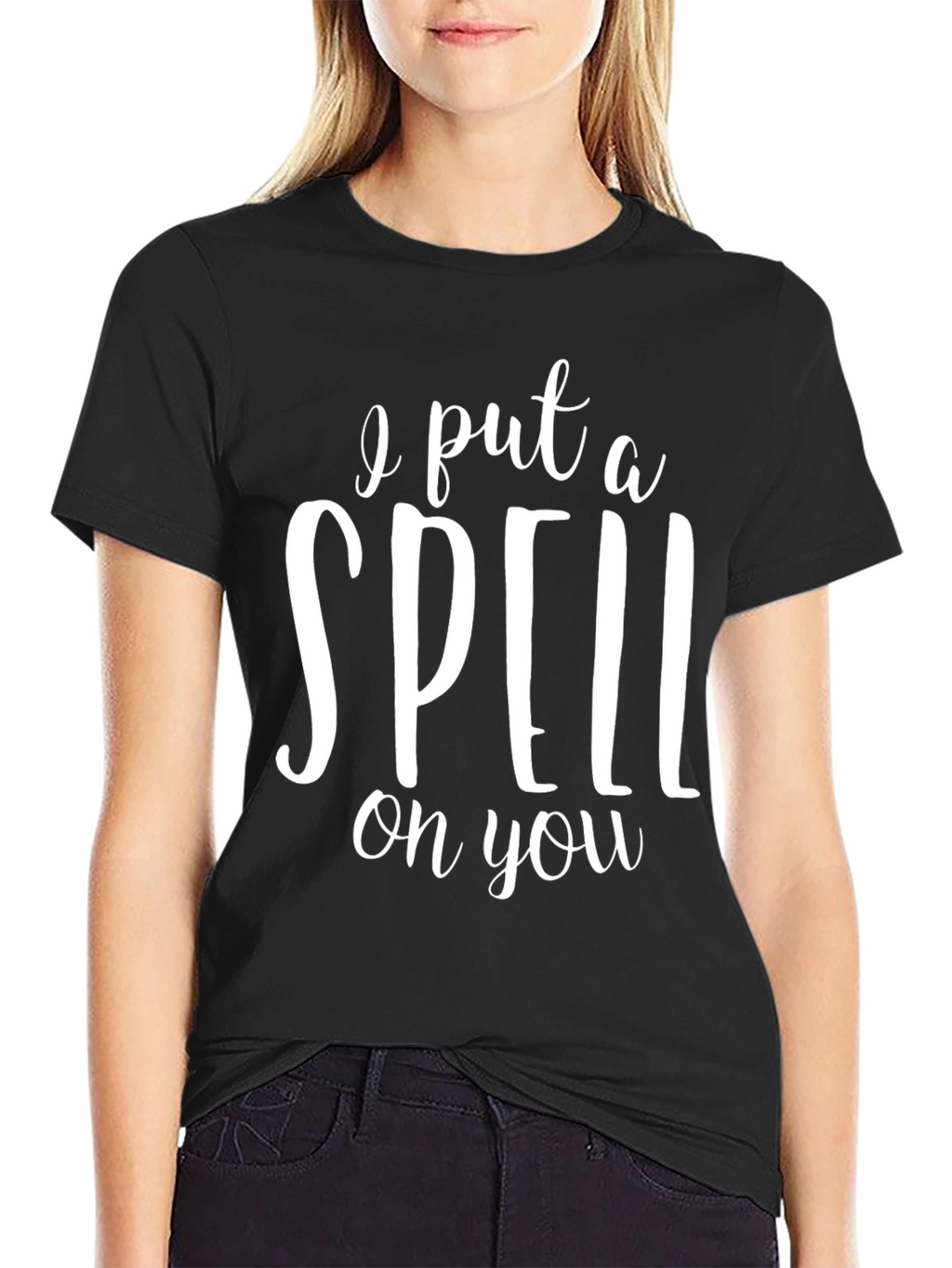 I Put A Spell On You Black Graphic Tee