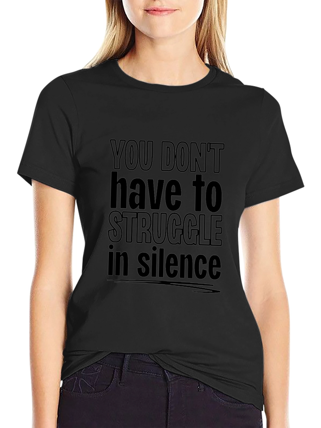 Struggle in Silence Graphic T-Shirt