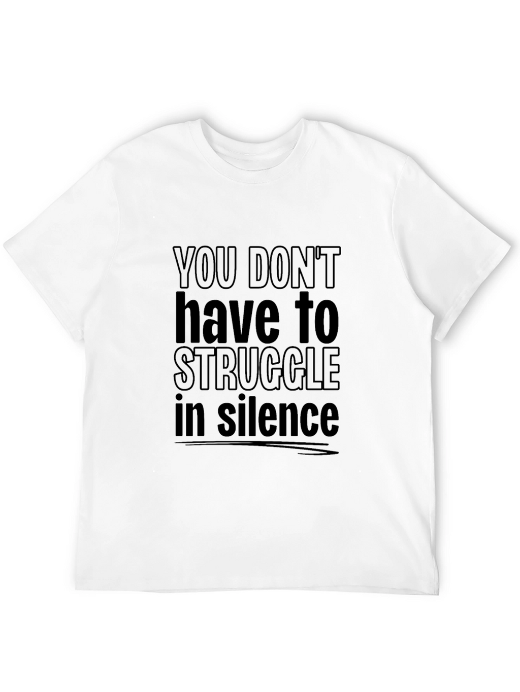 Struggle in Silence Graphic T-Shirt