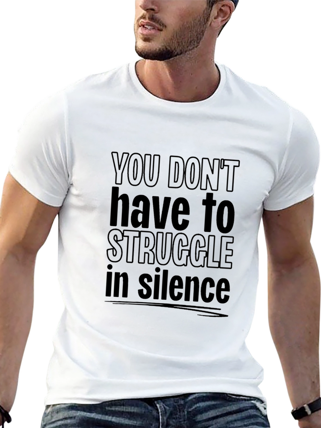 Struggle in Silence Graphic T-Shirt