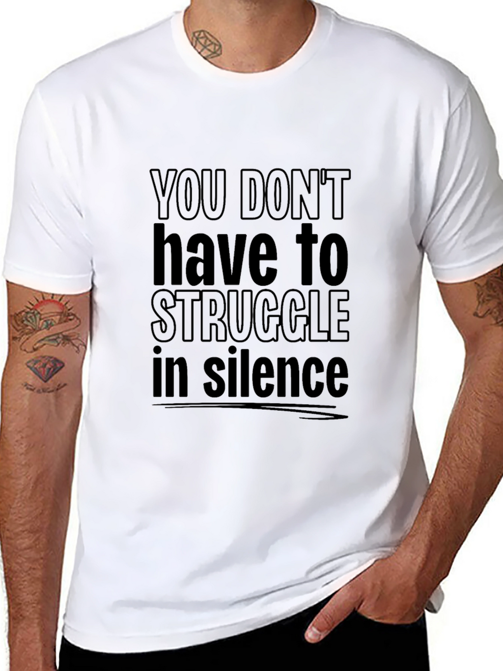 Struggle in Silence Graphic T-Shirt