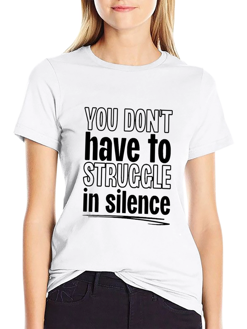 Struggle in Silence Graphic T-Shirt